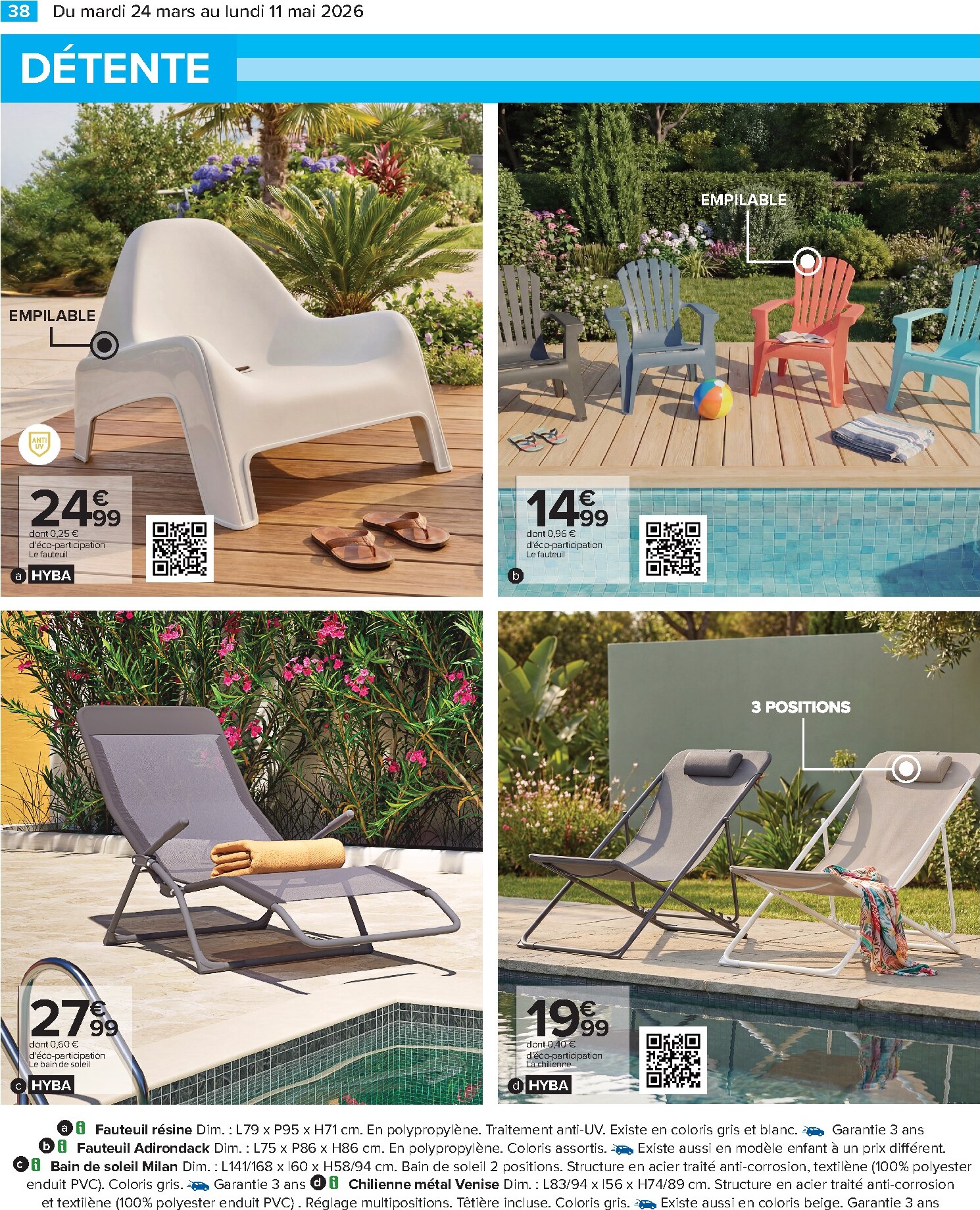 carrefour - Catalogue Carrefour - Jardin là où la Vie se Cultive valable du 24/03/2026 au 11/05/2026 - page: 38