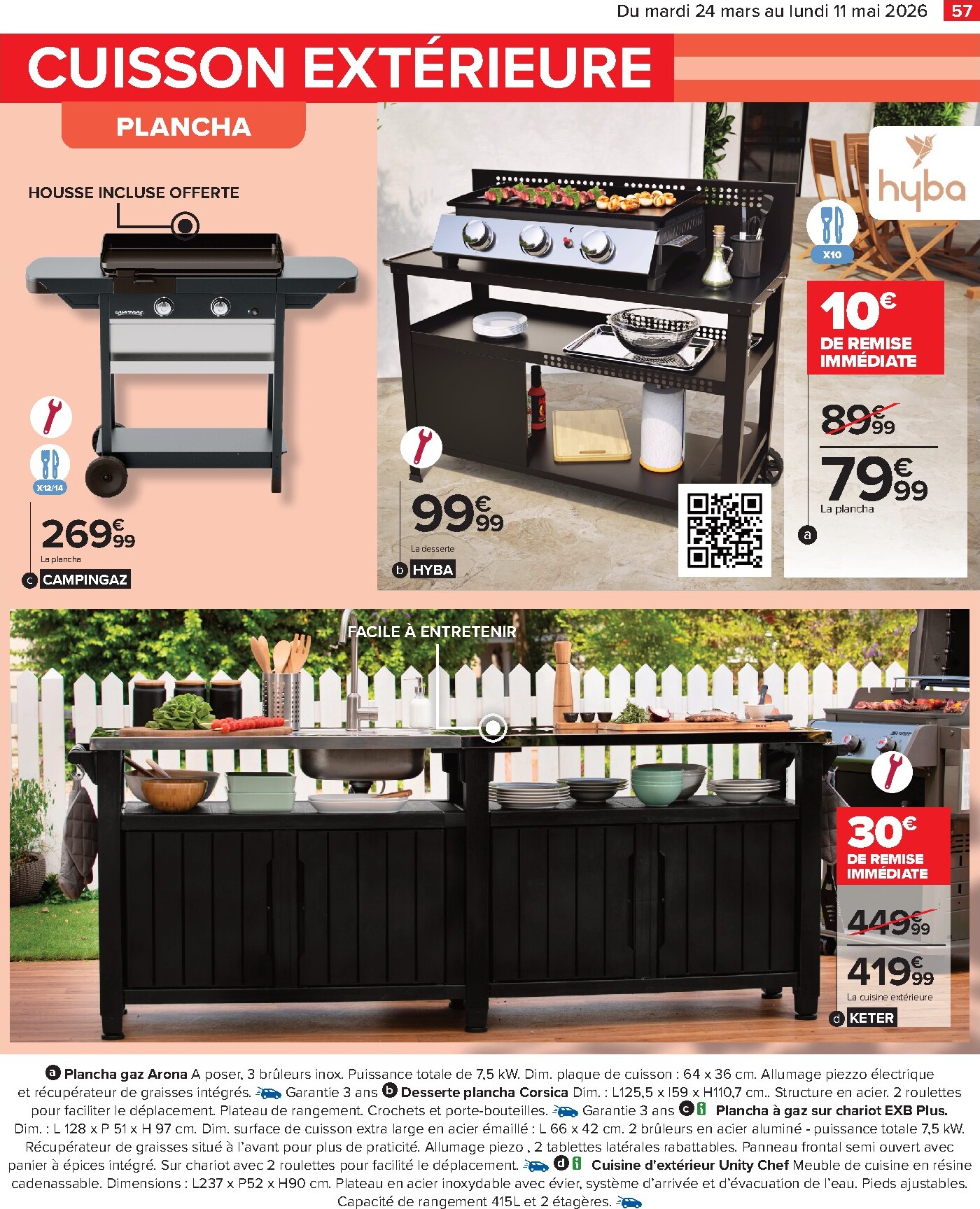 carrefour - Catalogue Carrefour - Jardin là où la Vie se Cultive valable du 24/03/2026 au 11/05/2026 - page: 57