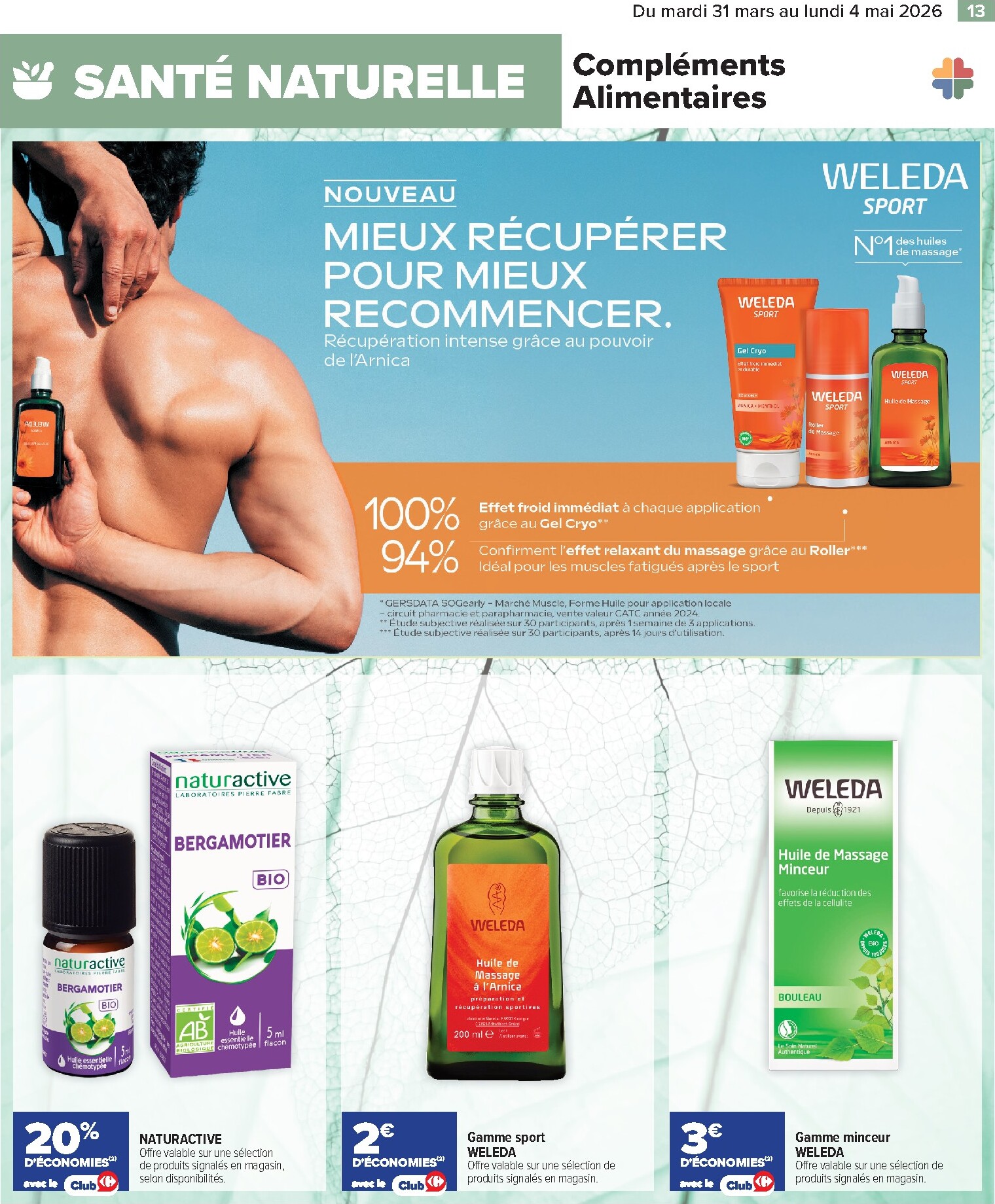 carrefour - Catalogue Carrefour - Parapharmacie, Beauté, Santé & Bien-Être valable du 31/03/2026 au 04/05/2026 - page: 13