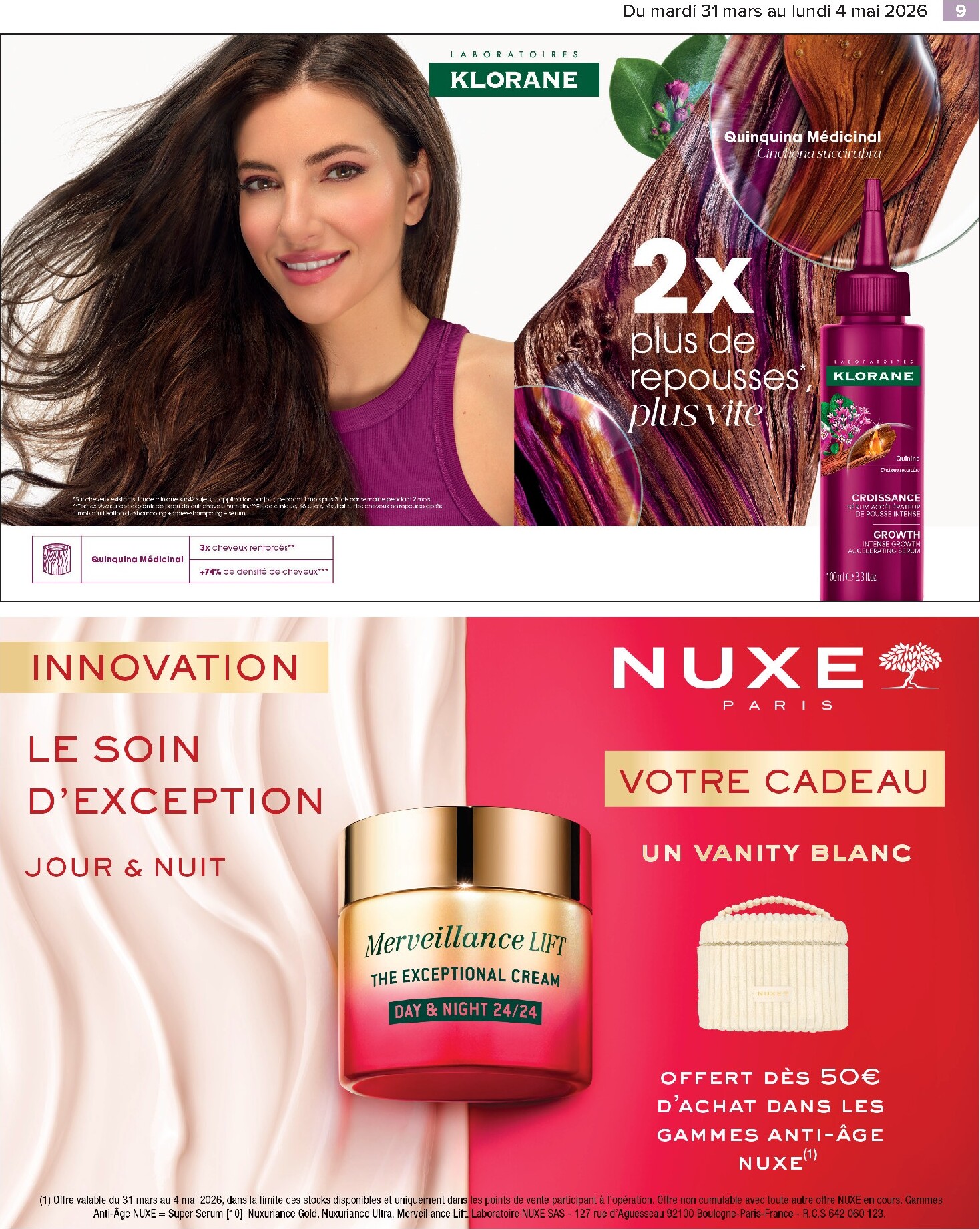 carrefour - Catalogue Carrefour - Parapharmacie, Beauté, Santé & Bien-Être valable du 31/03/2026 au 04/05/2026 - page: 9