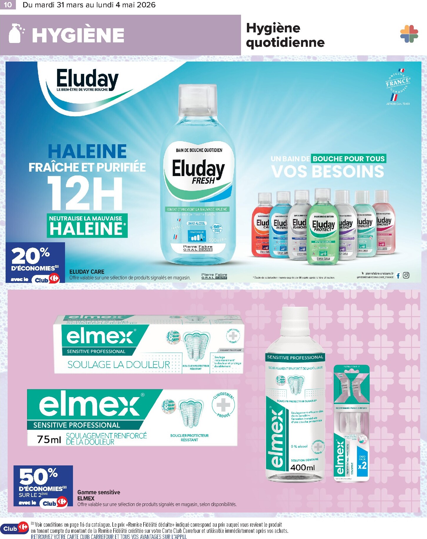 carrefour - Catalogue Carrefour - Parapharmacie, Beauté, Santé & Bien-Être valable du 31/03/2026 au 04/05/2026 - page: 10