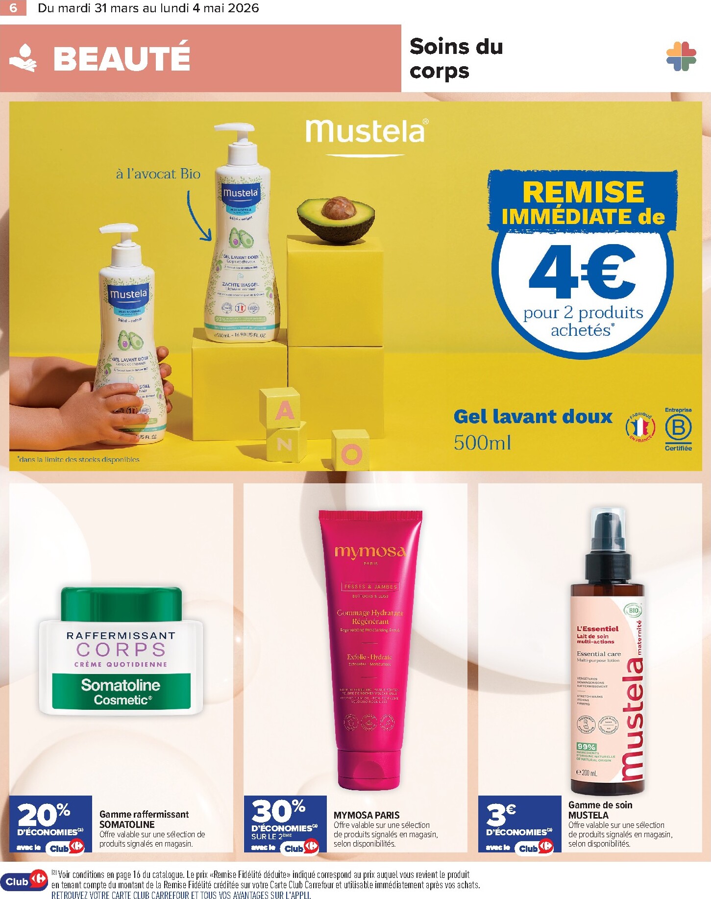 carrefour - Catalogue Carrefour - Parapharmacie, Beauté, Santé & Bien-Être valable du 31/03/2026 au 04/05/2026 - page: 6