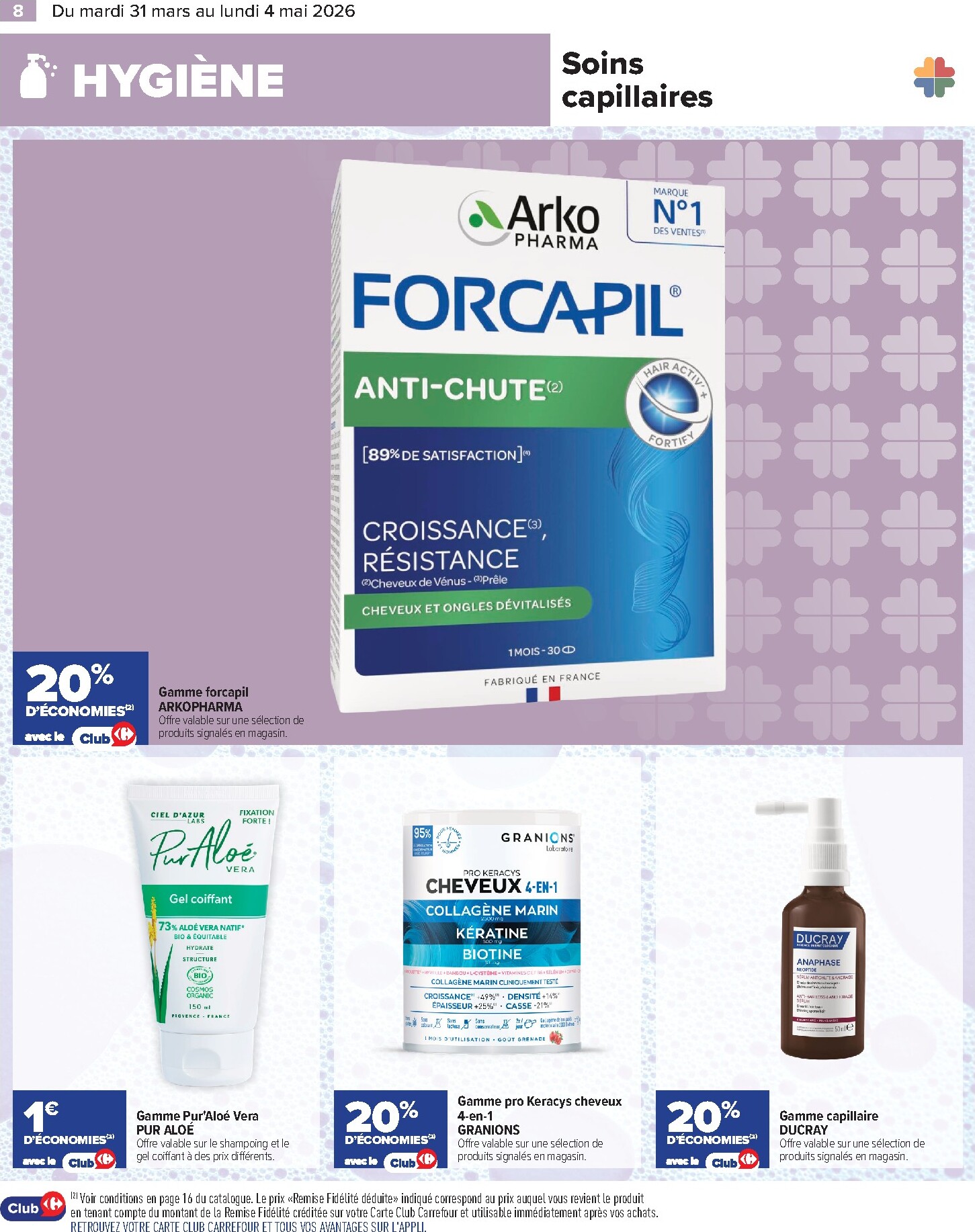 carrefour - Catalogue Carrefour - Parapharmacie, Beauté, Santé & Bien-Être valable du 31/03/2026 au 04/05/2026 - page: 8