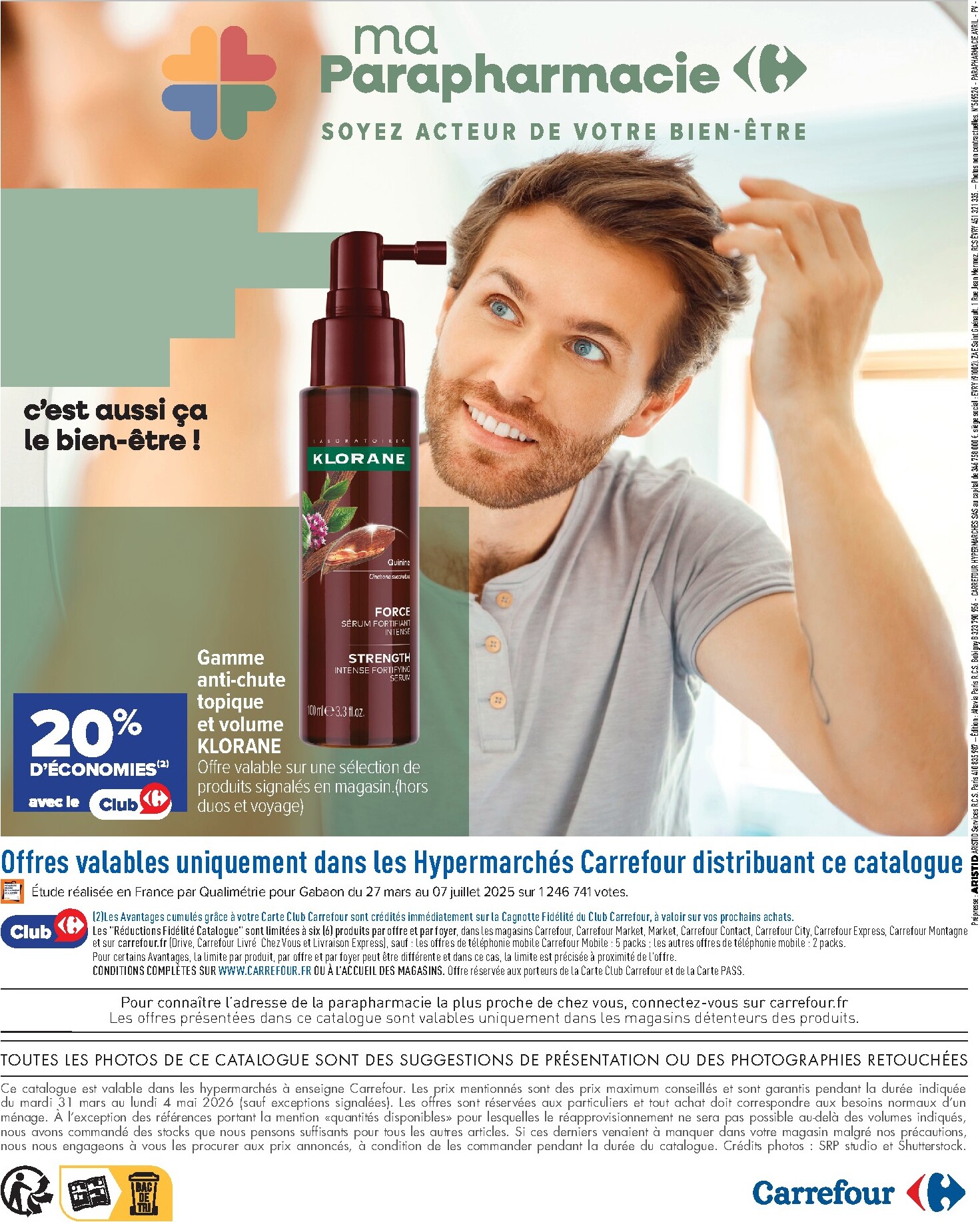 carrefour - Catalogue Carrefour - Parapharmacie, Beauté, Santé & Bien-Être valable du 31/03/2026 au 04/05/2026 - page: 16