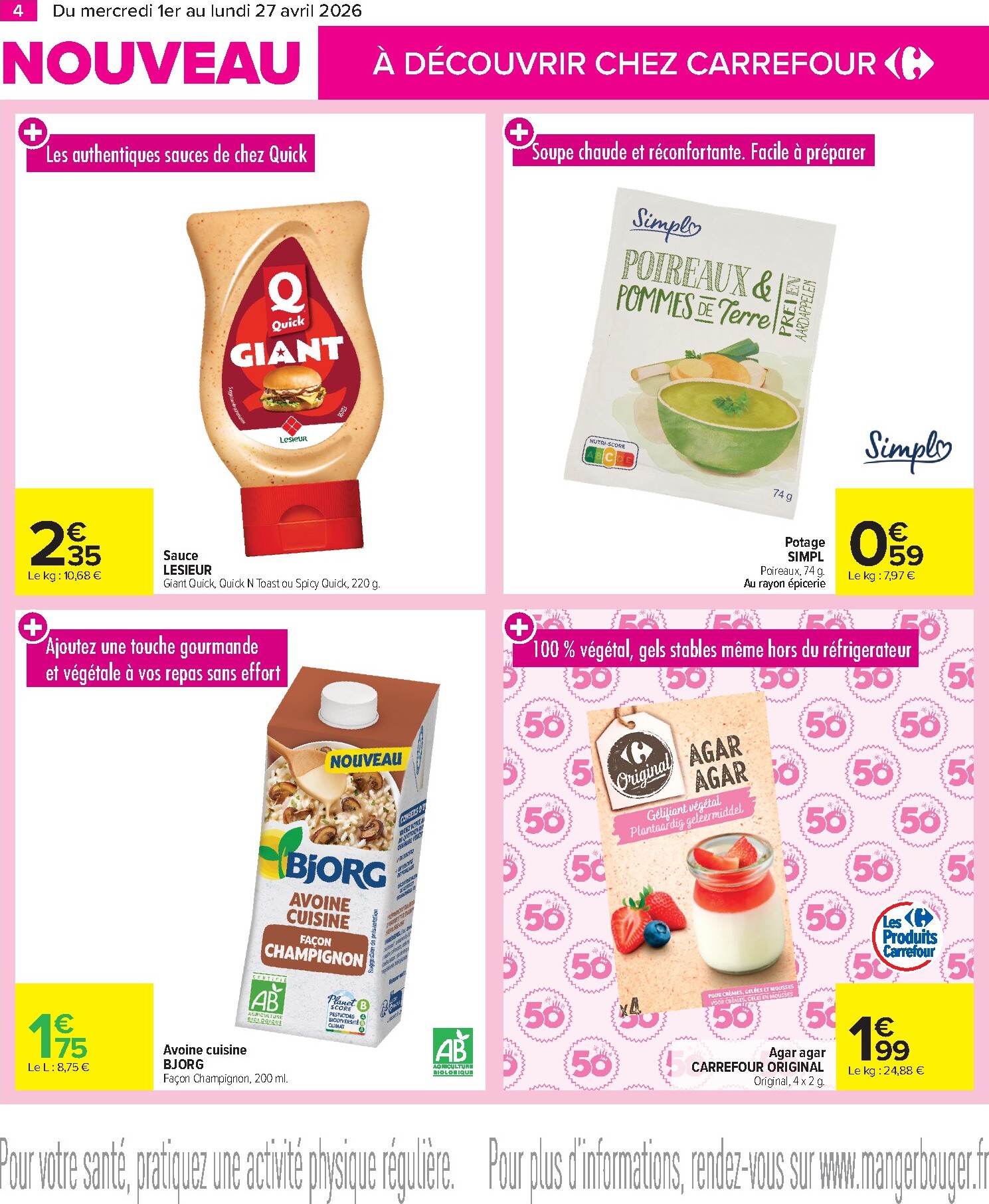 carrefour - Catalogue Carrefour - Les Nouveautés à ne pas Manquer D'Avril valable du 01/04/2026 au 27/04/2026 - page: 4