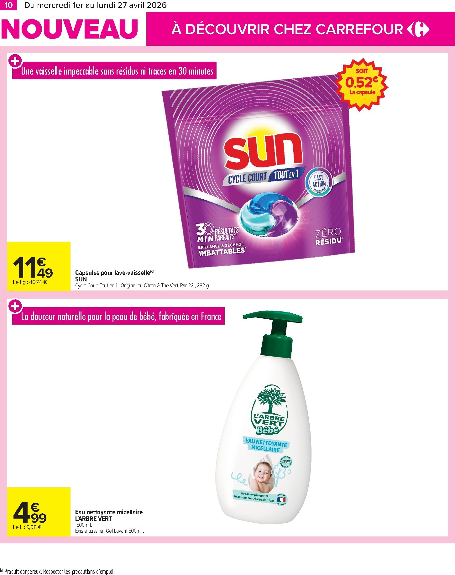 carrefour - Catalogue Carrefour - Les Nouveautés à ne pas Manquer D'Avril valable du 01/04/2026 au 27/04/2026 - page: 10