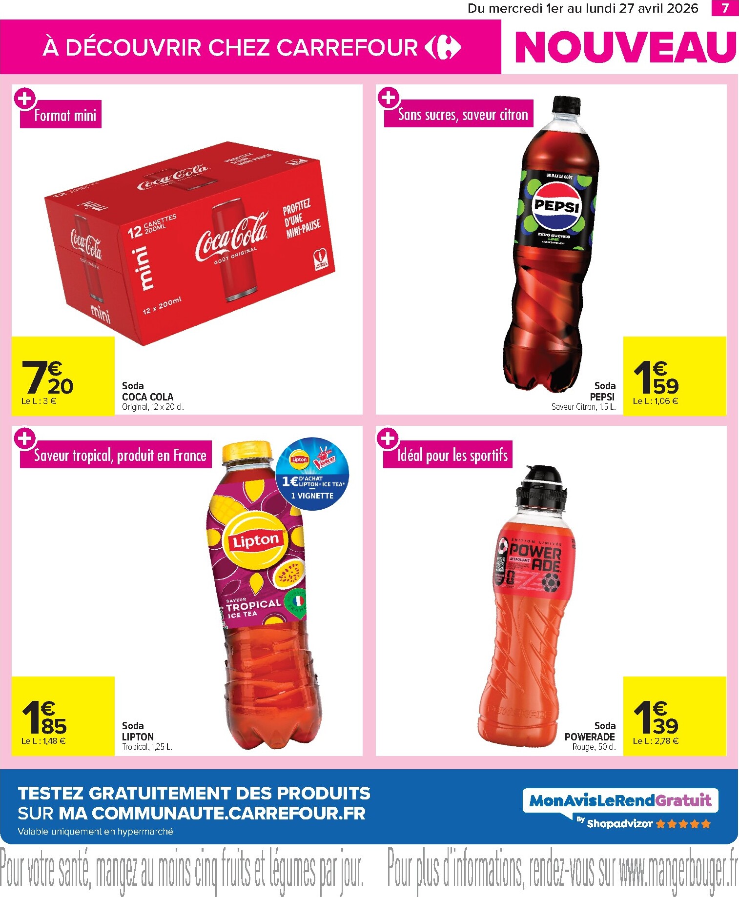 carrefour - Catalogue Carrefour - Les Nouveautés à ne pas Manquer D'Avril valable du 01/04/2026 au 27/04/2026 - page: 7