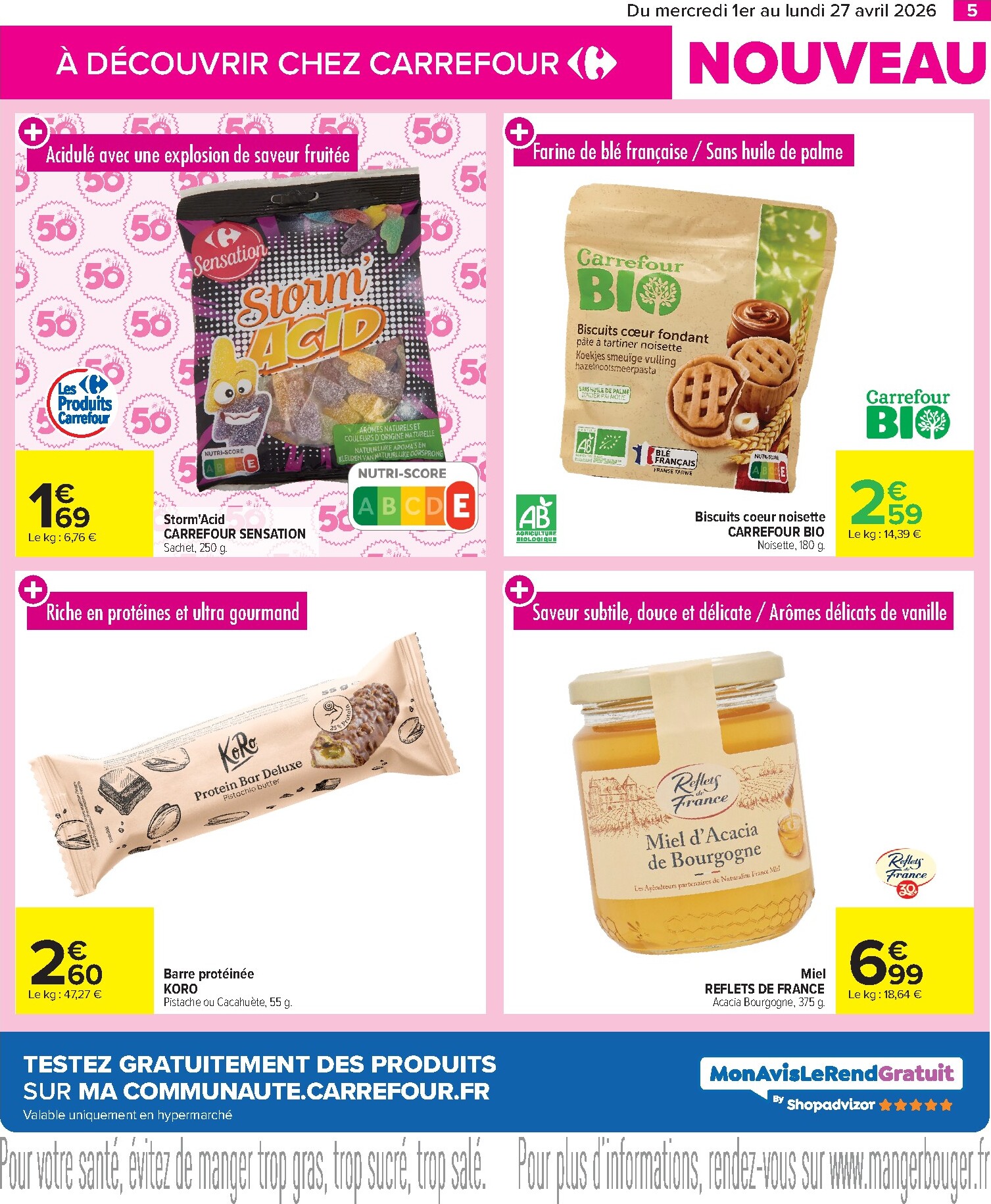 carrefour - Catalogue Carrefour - Les Nouveautés à ne pas Manquer D'Avril valable du 01/04/2026 au 27/04/2026 - page: 5
