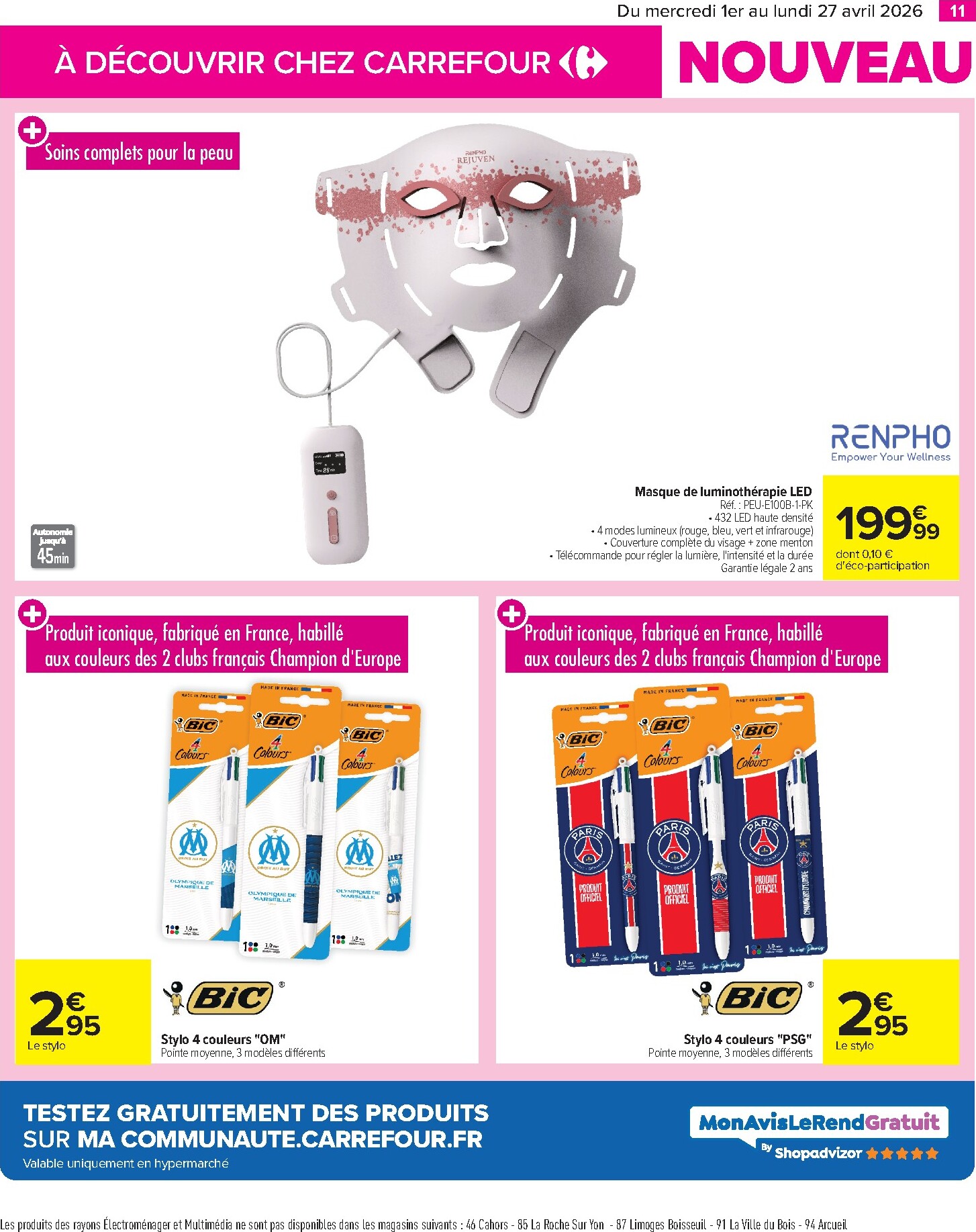 carrefour - Catalogue Carrefour - Les Nouveautés à ne pas Manquer D'Avril valable du 01/04/2026 au 27/04/2026 - page: 11