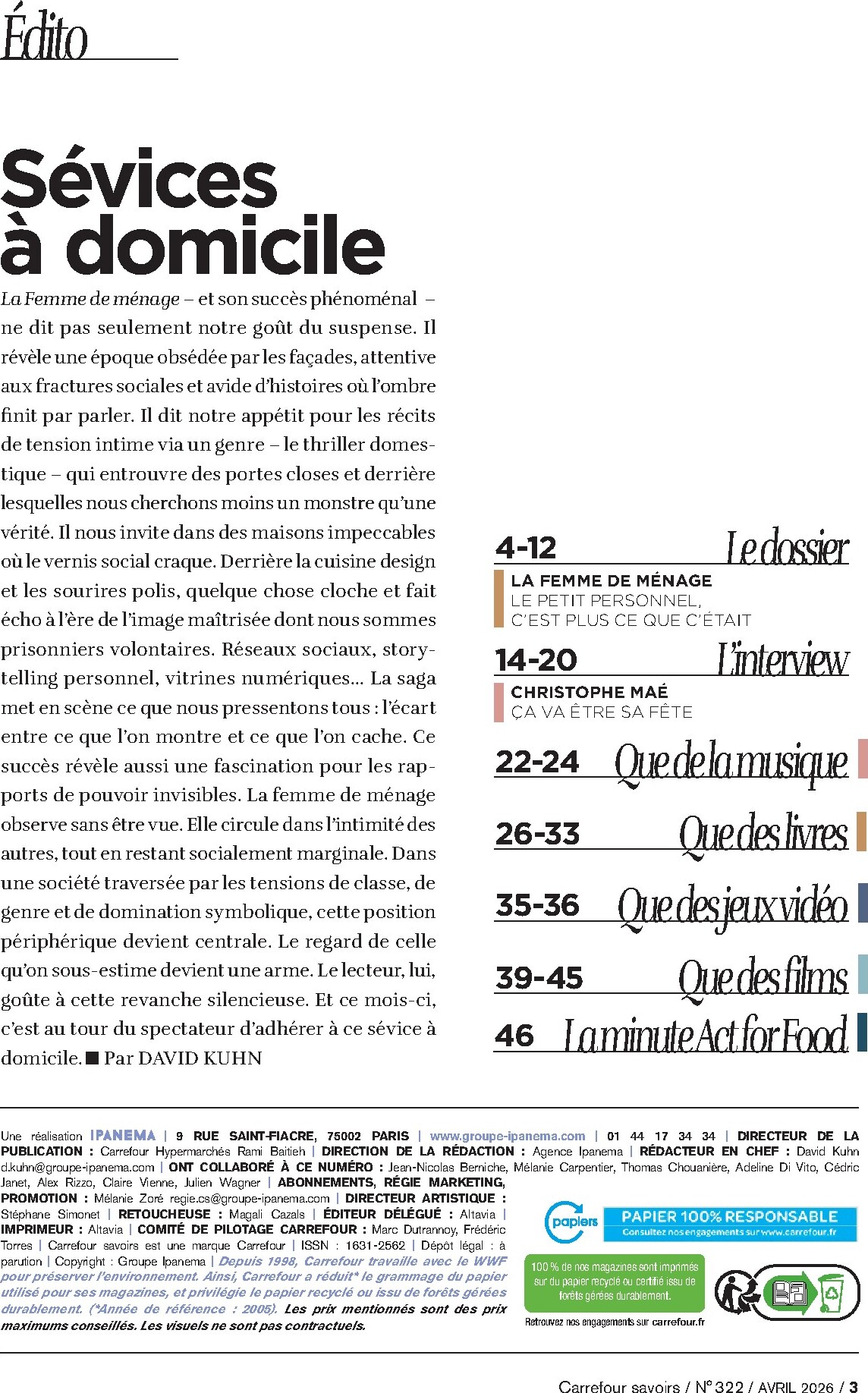 carrefour - Catalogue Carrefour - À Chacun sa Culture valable du 01/04/2026 au 30/04/2026 - page: 3