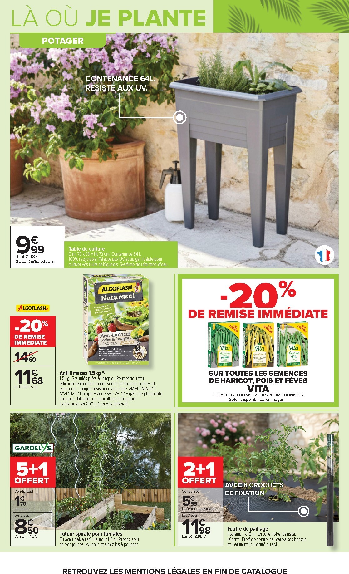 carrefour - Flyer Carrefour - Jardin Plantation et Mobilier pour la semaine prochaine du du mardi 14/04/2026 au du lundi 27/04/2026 - page: 15