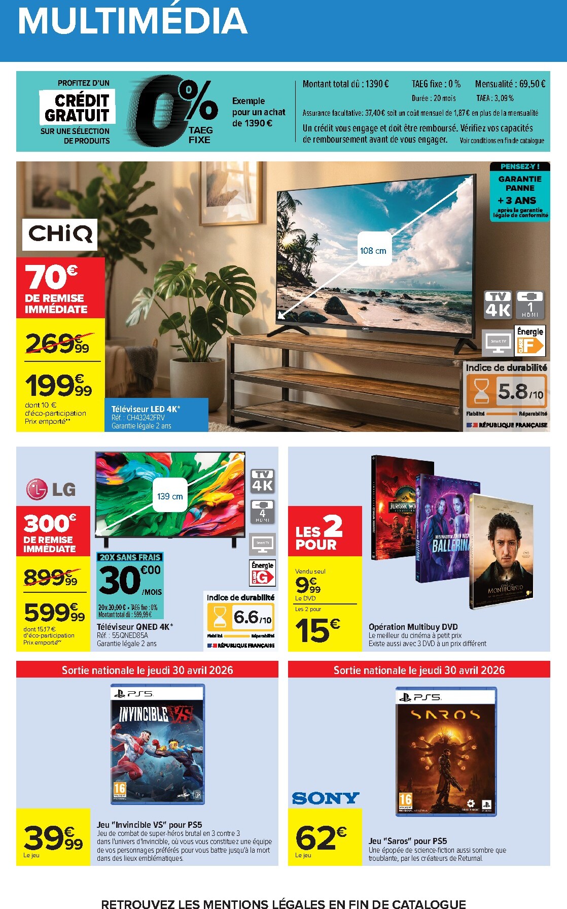 carrefour - Flyer Carrefour - Pique-Nique pour la semaine prochaine du du mardi 28/04/2026 au du lundi 11/05/2026 - page: 64