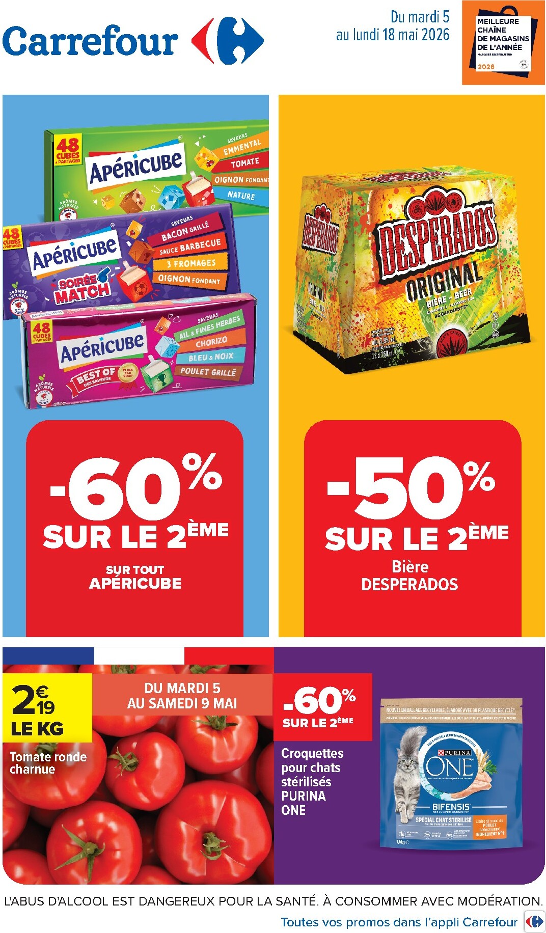 carrefour - Flyer Carrefour - Alcools & Coktails pour la semaine prochaine du du mardi 05/05/2026 au du lundi 18/05/2026