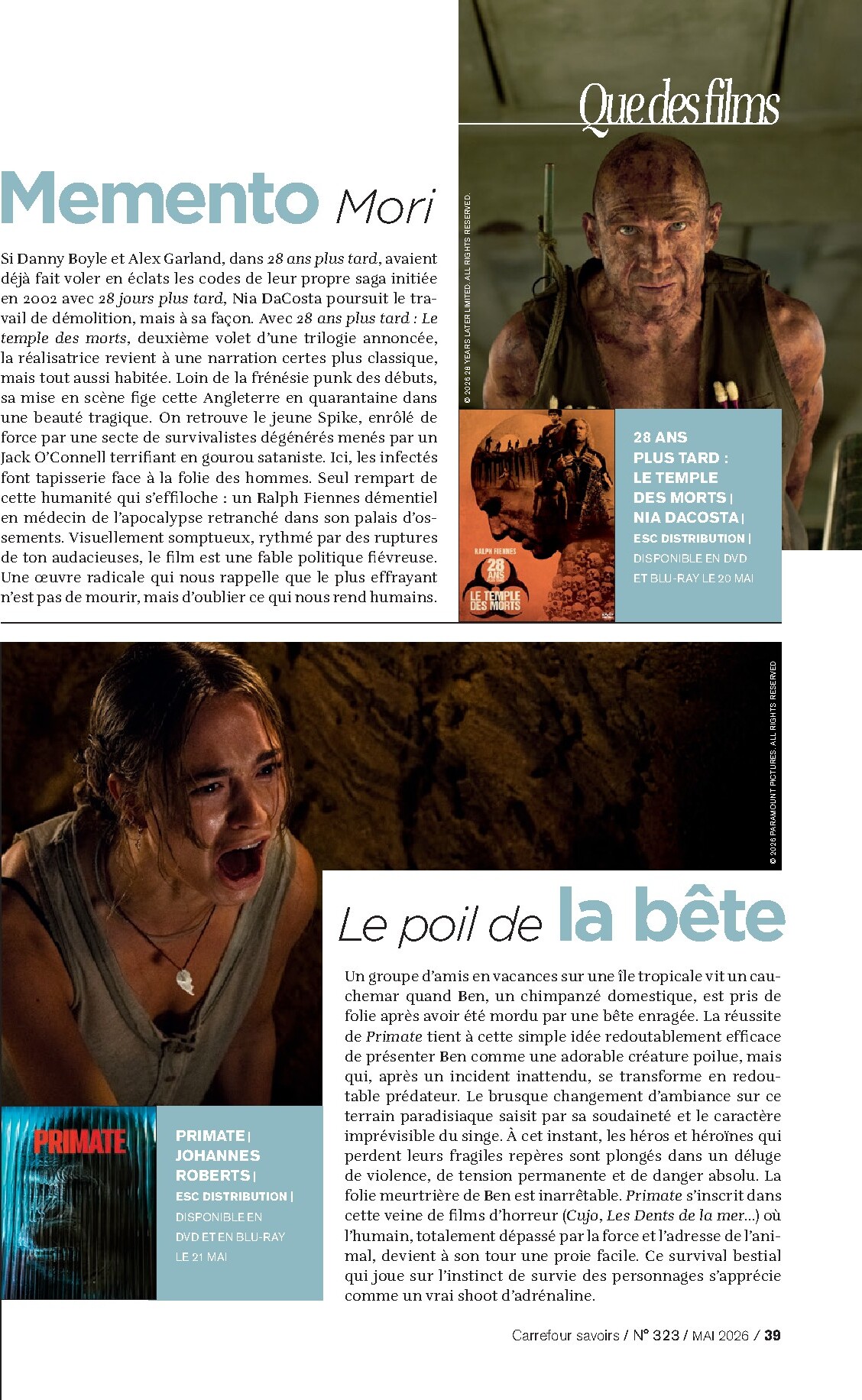 carrefour - Current Carrefour - A Chacun sa Culture leaflet valid from du vendredi 01/05/2026 to du dimanche 31/05/2026 - page: 39