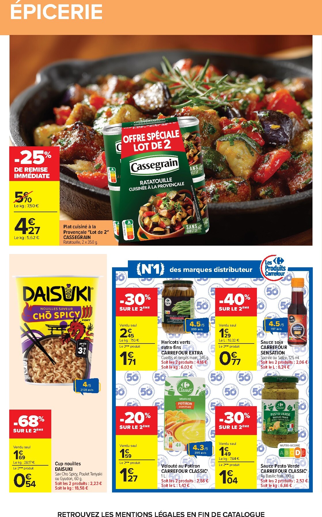 carrefour - Flyer Carrefour - Les Promos du Quotidien pour la semaine prochaine du du mardi 12/05/2026 au du lundi 25/05/2026 - page: 60