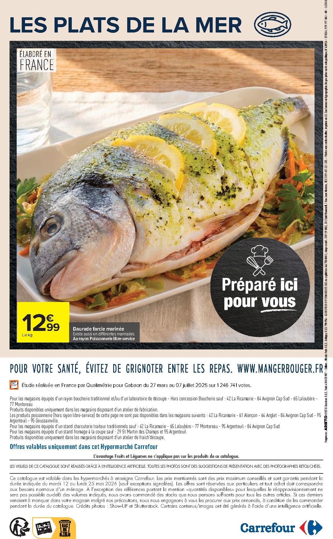 carrefour - Flyer Carrefour - Préparé Ici Pour Vous pour la semaine prochaine du du mardi 12/05/2026 au du lundi 25/05/2026 - page: 12