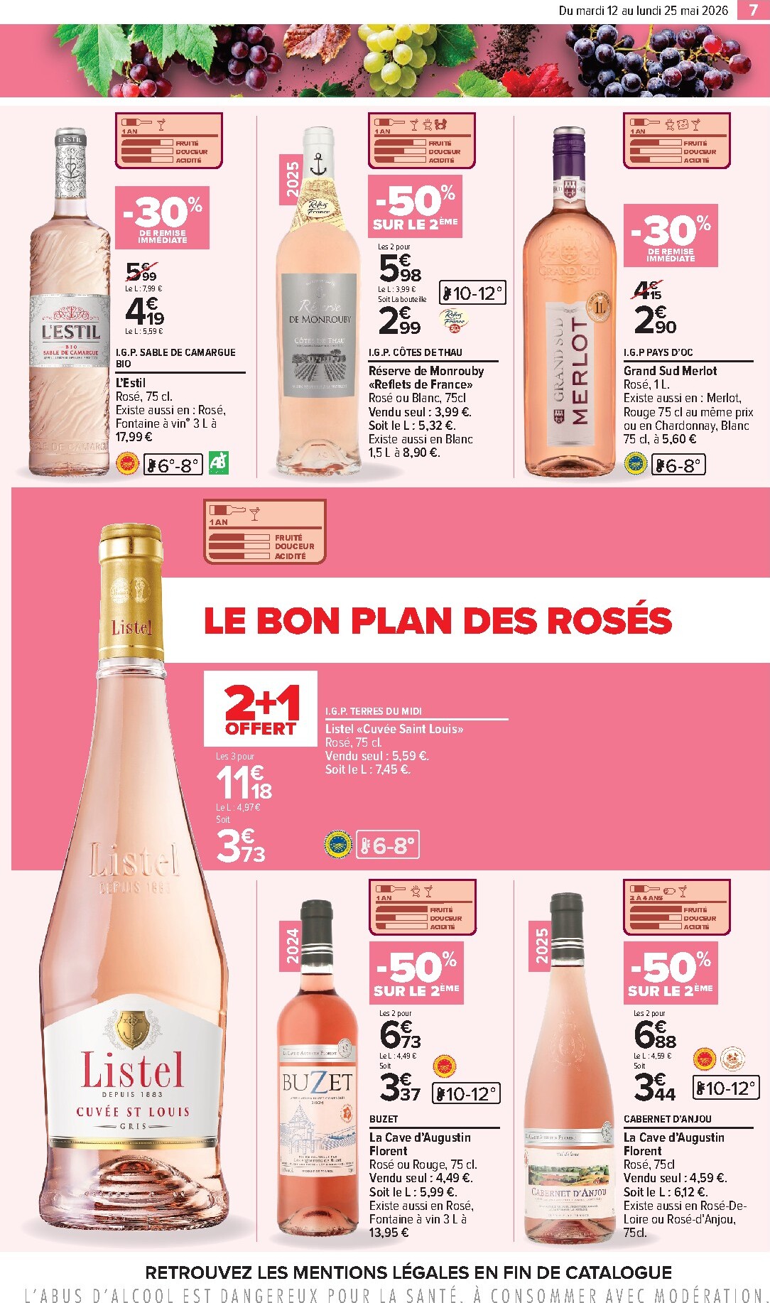 carrefour - Flyer Carrefour - Foire Aux Vins D'Été pour la semaine prochaine du du mardi 12/05/2026 au du lundi 25/05/2026 - page: 7