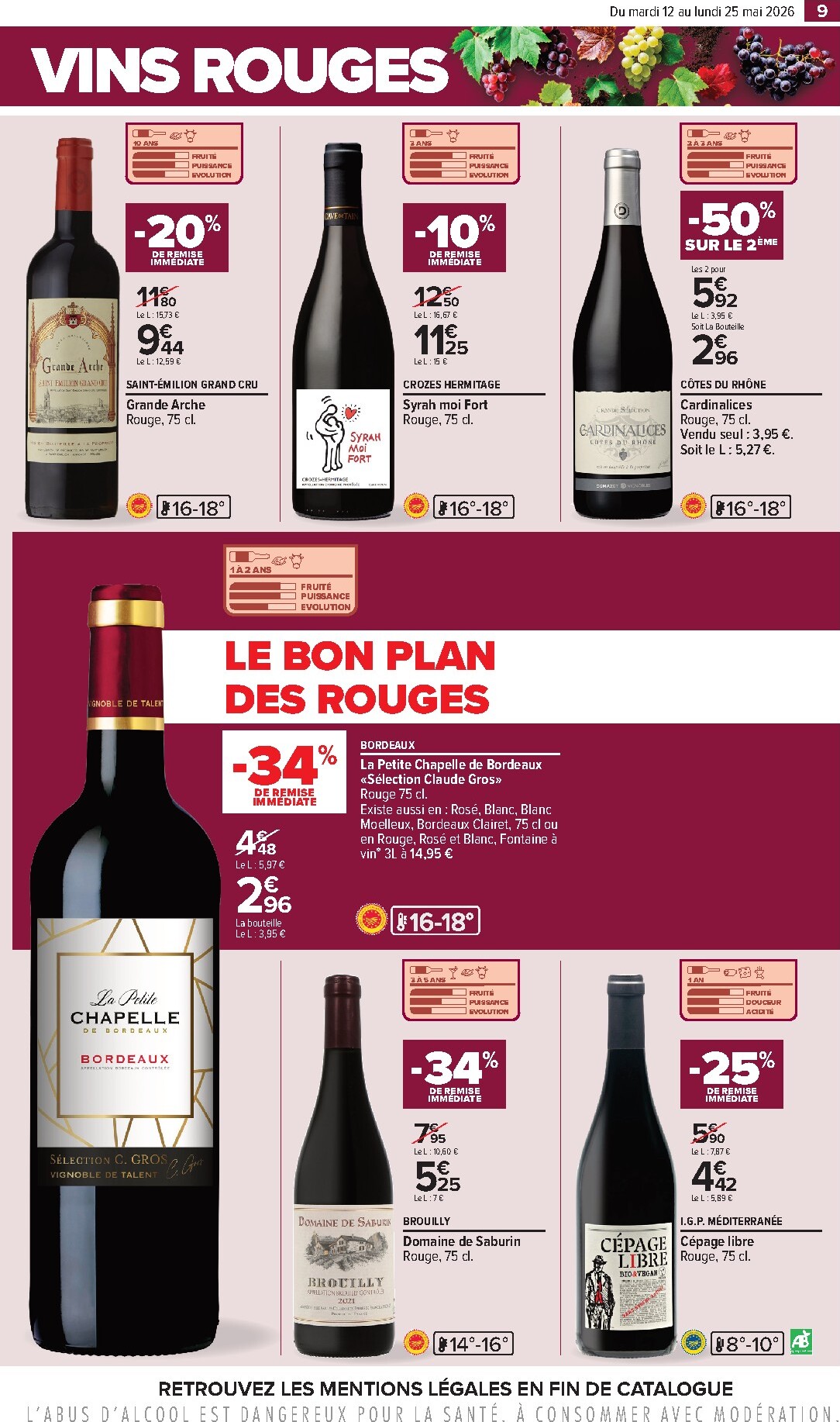 carrefour - Flyer Carrefour - Foire Aux Vins D'Été pour la semaine prochaine du du mardi 12/05/2026 au du lundi 25/05/2026 - page: 9