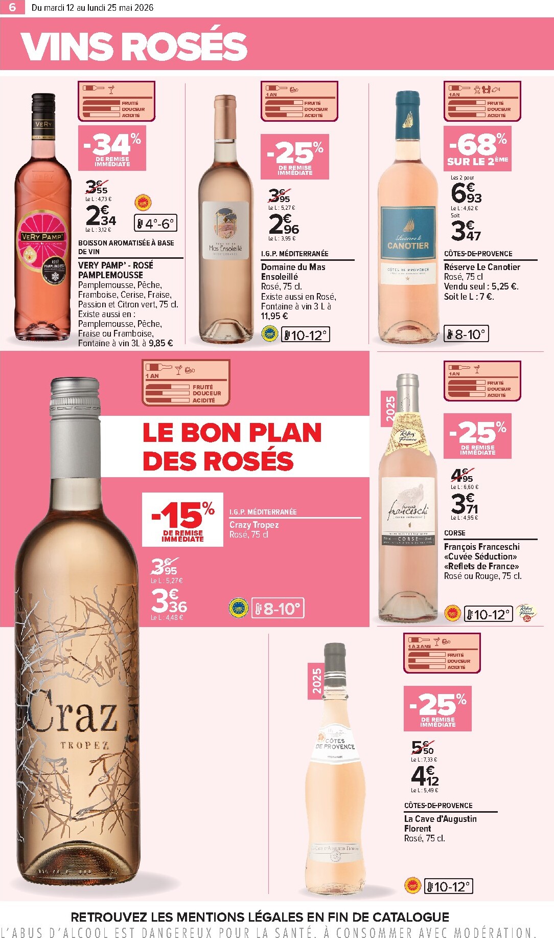carrefour - Flyer Carrefour - Foire Aux Vins D'Été pour la semaine prochaine du du mardi 12/05/2026 au du lundi 25/05/2026 - page: 6