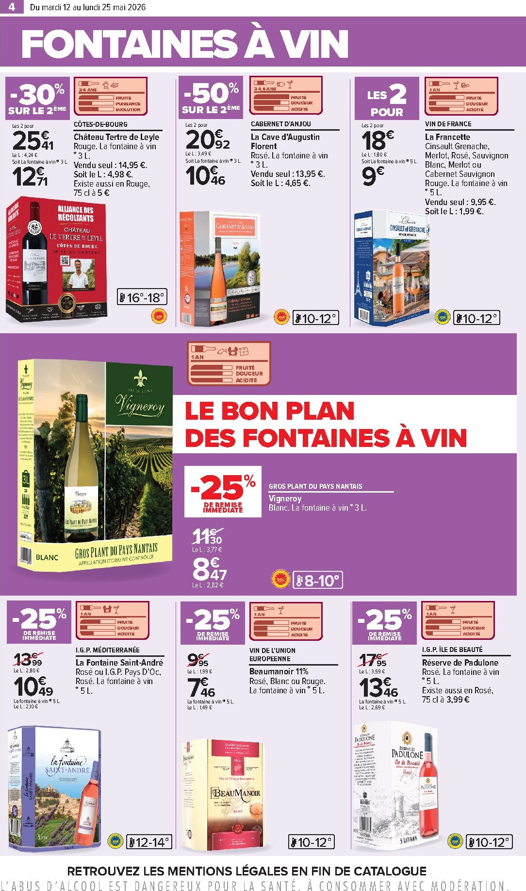 carrefour - Flyer Carrefour - Foire Aux Vins D'Été pour la semaine prochaine du du mardi 12/05/2026 au du lundi 25/05/2026 - page: 4
