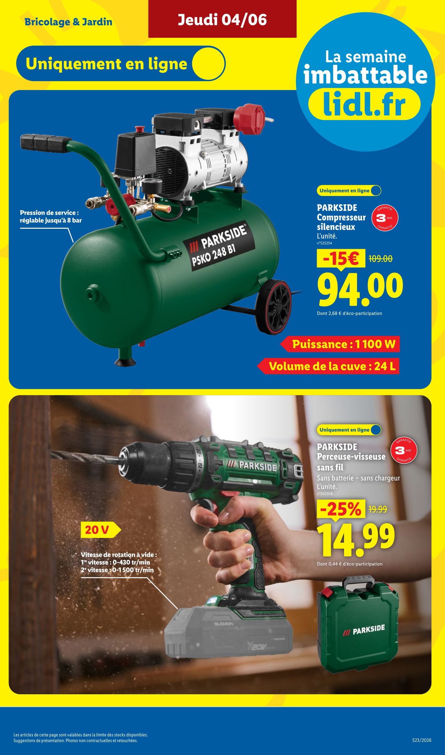 lidl - Flyer Lidl - Les promos de la semaine pour la semaine prochaine du de jeudi 04/06/2026 au du mercredi 10/06/2026 - page: 45