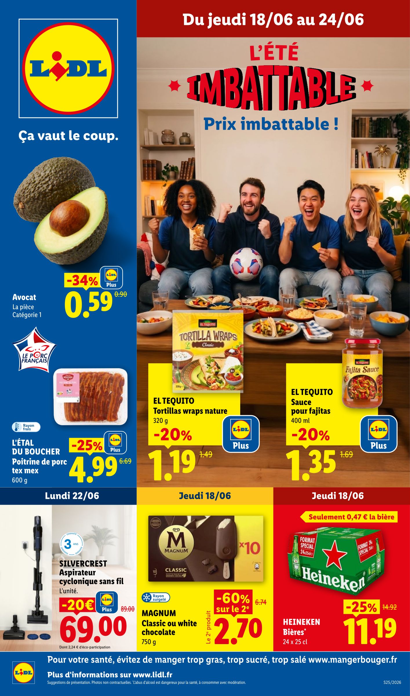 lidl - Flyer Lidl pour la semaine prochaine du de jeudi 18/06/2026 au du mercredi 24/06/2026 - page: 1