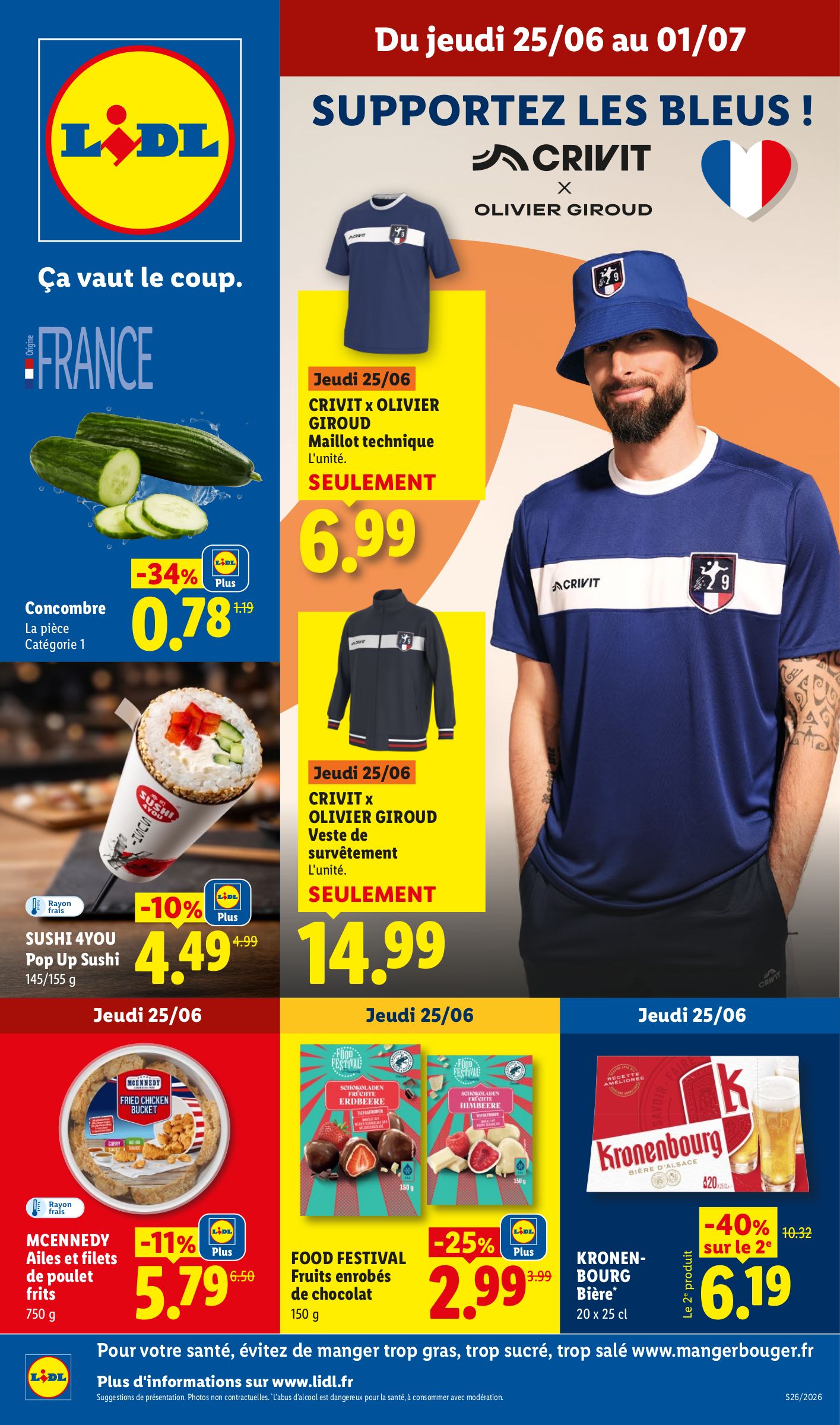 lidl - Flyer Lidl pour la semaine prochaine du de jeudi 25/06/2026 au du mercredi 01/07/2026