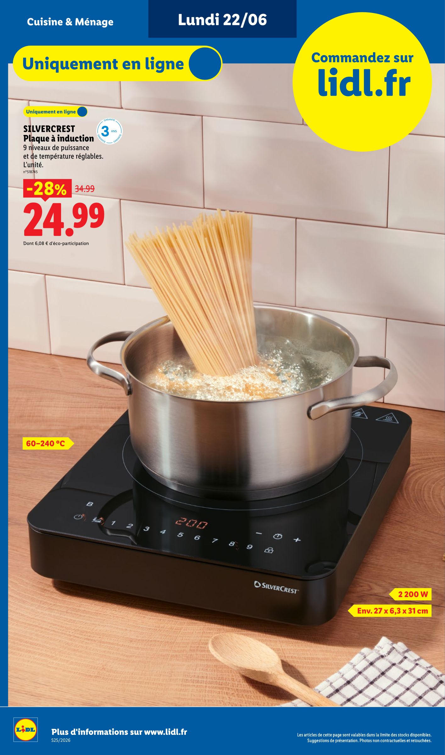 lidl - Current Lidl - Exclus Web leaflet valid from du lundi 22/06/2026 to de jeudi 25/06/2026 - page: 8