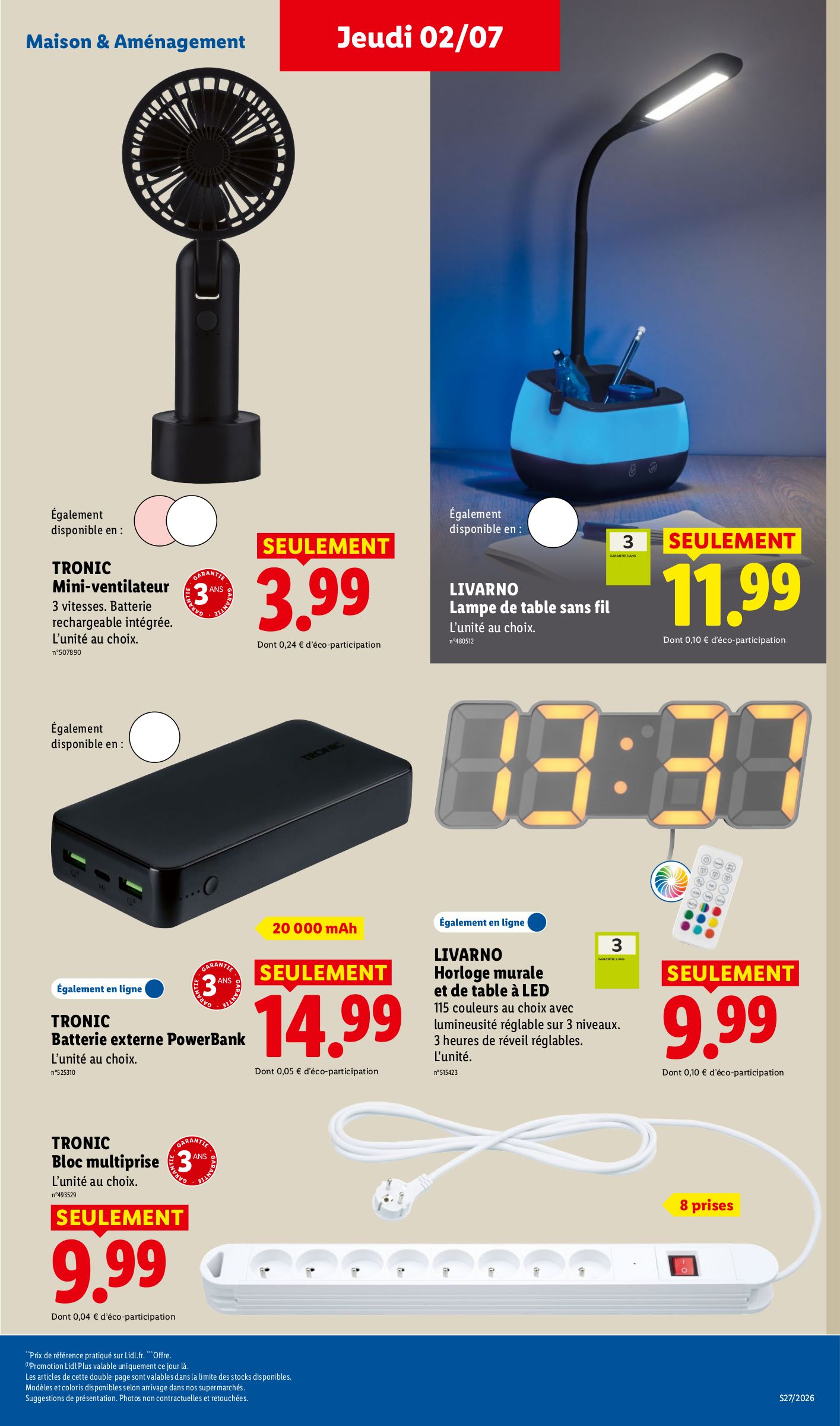 lidl - Flyer Lidl pour la semaine prochaine du de jeudi 02/07/2026 au du mercredi 08/07/2026 - page: 33