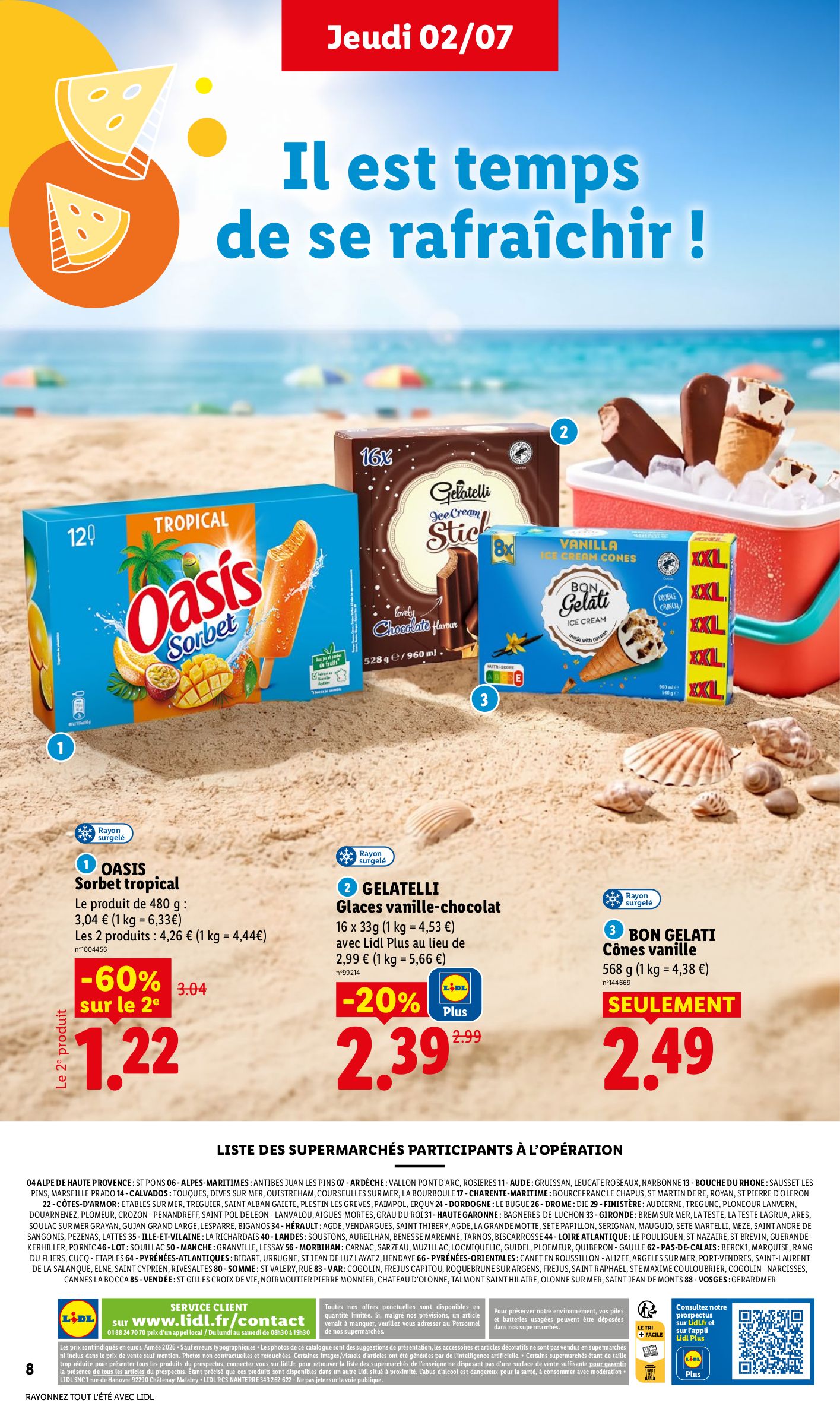 lidl - Flyer Lidl - Profitez de l'été avec pour la semaine prochaine du de jeudi 02/07/2026 au du mercredi 08/07/2026 - page: 8