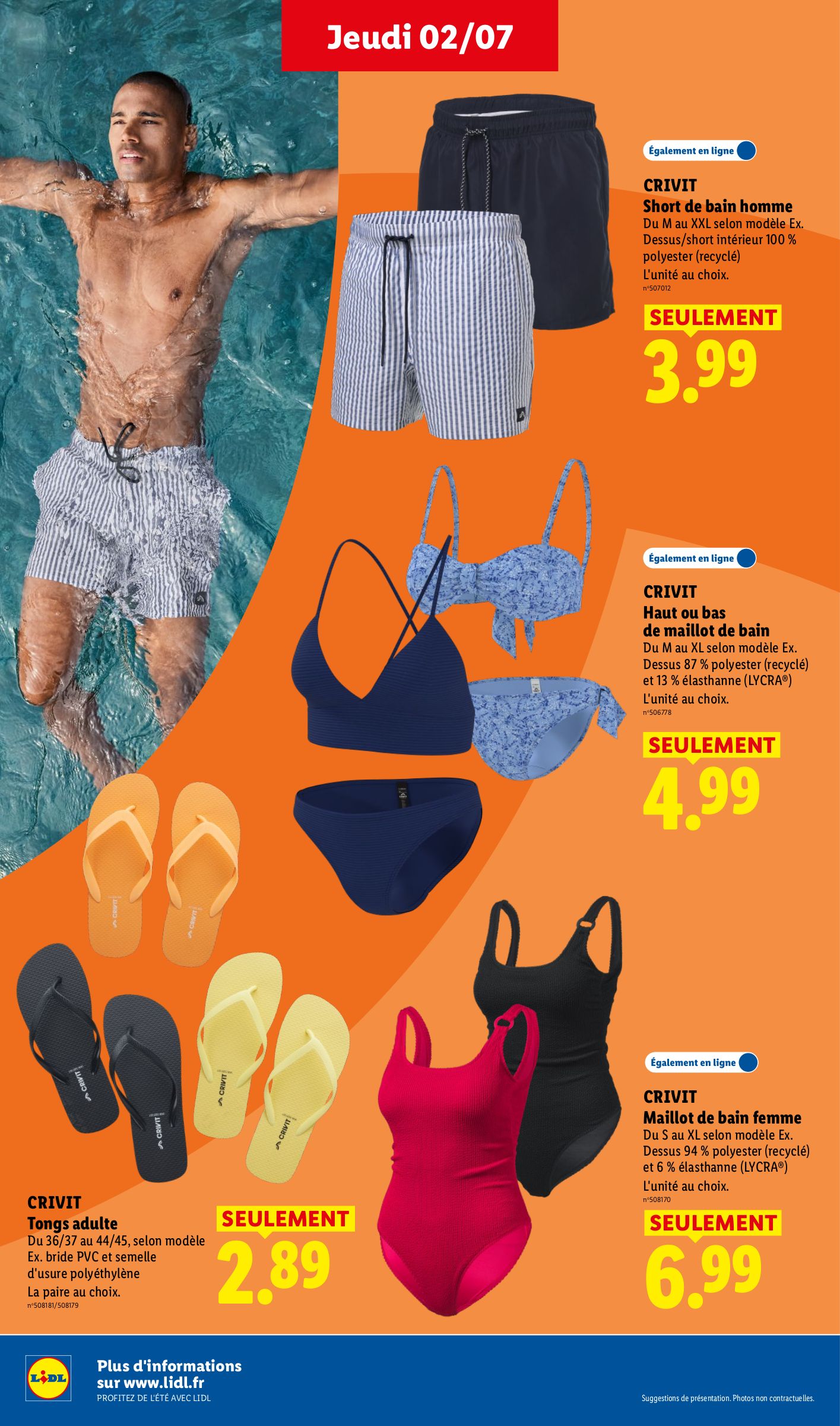 lidl - Flyer Lidl - Profitez de l'été avec pour la semaine prochaine du de jeudi 02/07/2026 au du mercredi 08/07/2026 - page: 4
