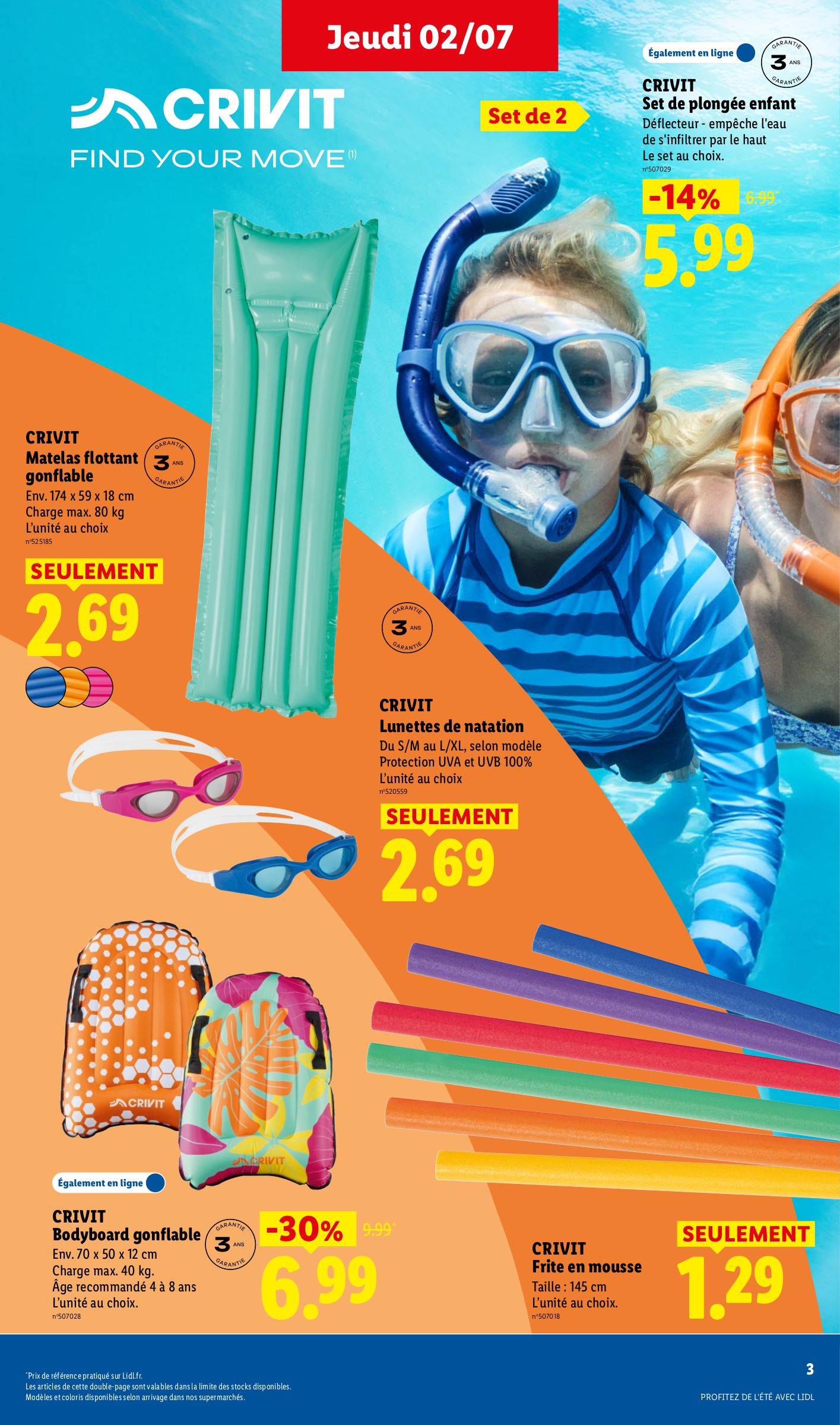 lidl - Flyer Lidl - Profitez de l'été avec pour la semaine prochaine du de jeudi 02/07/2026 au du mercredi 08/07/2026 - page: 3
