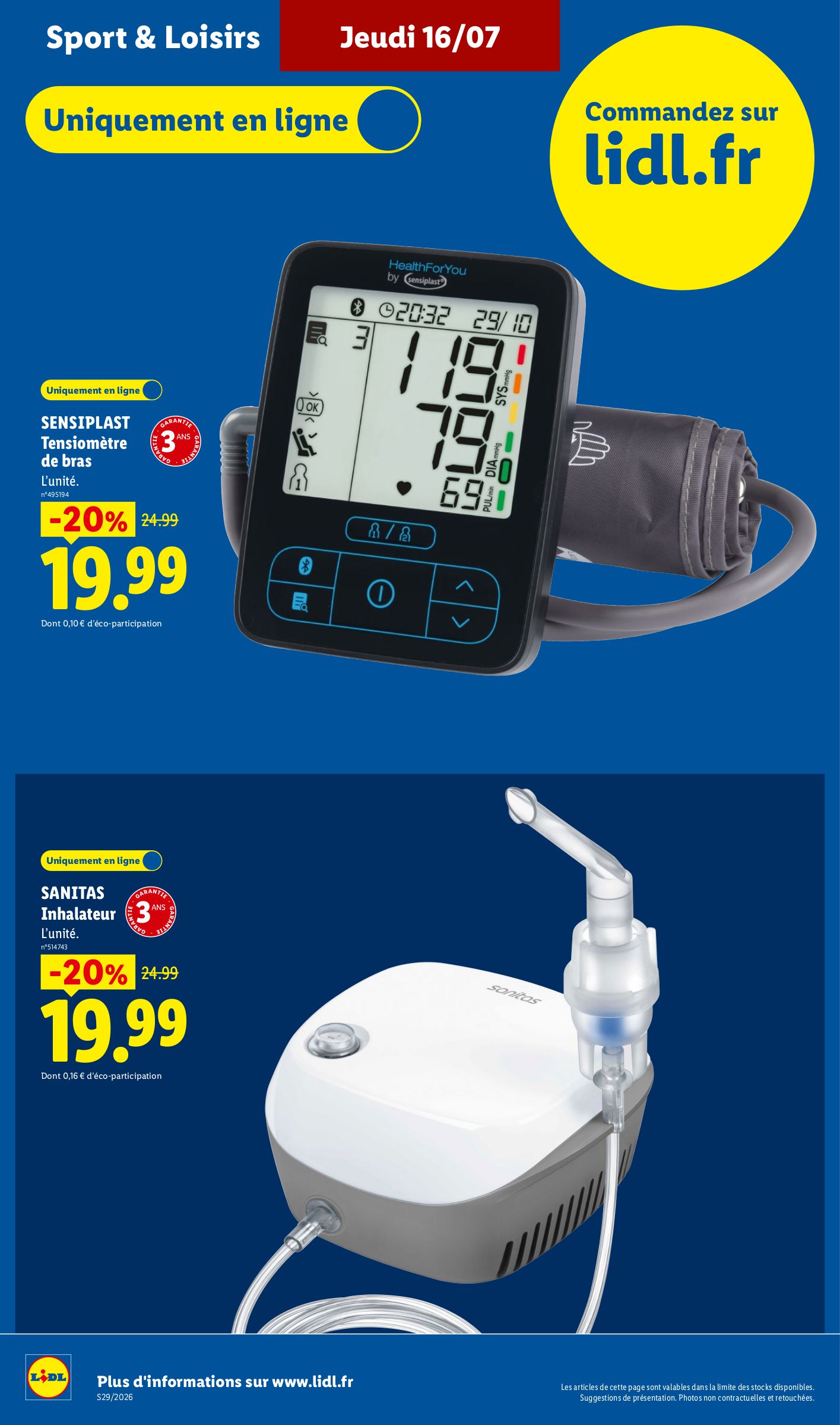 lidl - Flyer Lidl pour la semaine prochaine du de jeudi 16/07/2026 au du mercredi 22/07/2026 - page: 44