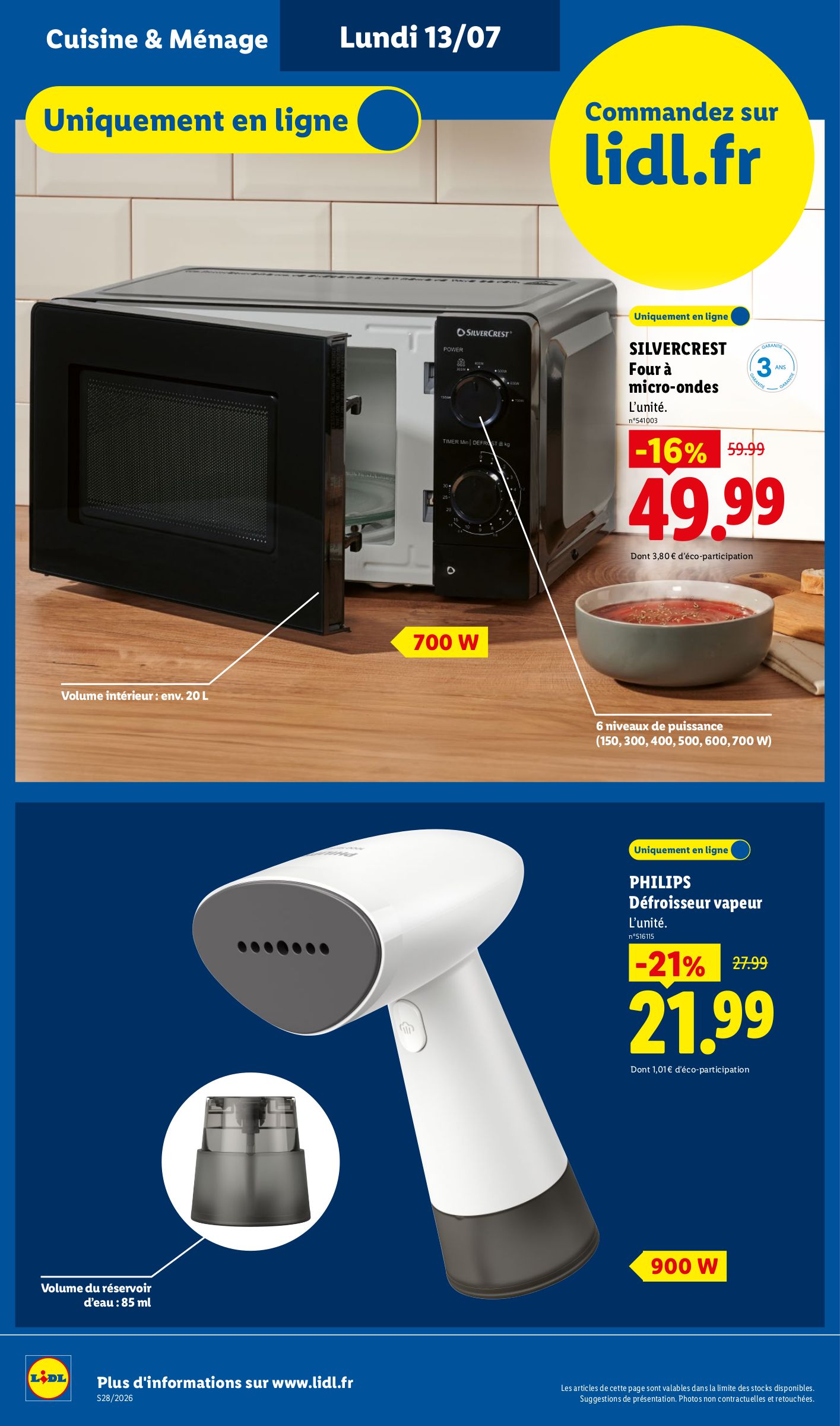 lidl - Current Lidl - Exclus Web leaflet valid from du lundi 13/07/2026 to de jeudi 16/07/2026 - page: 6