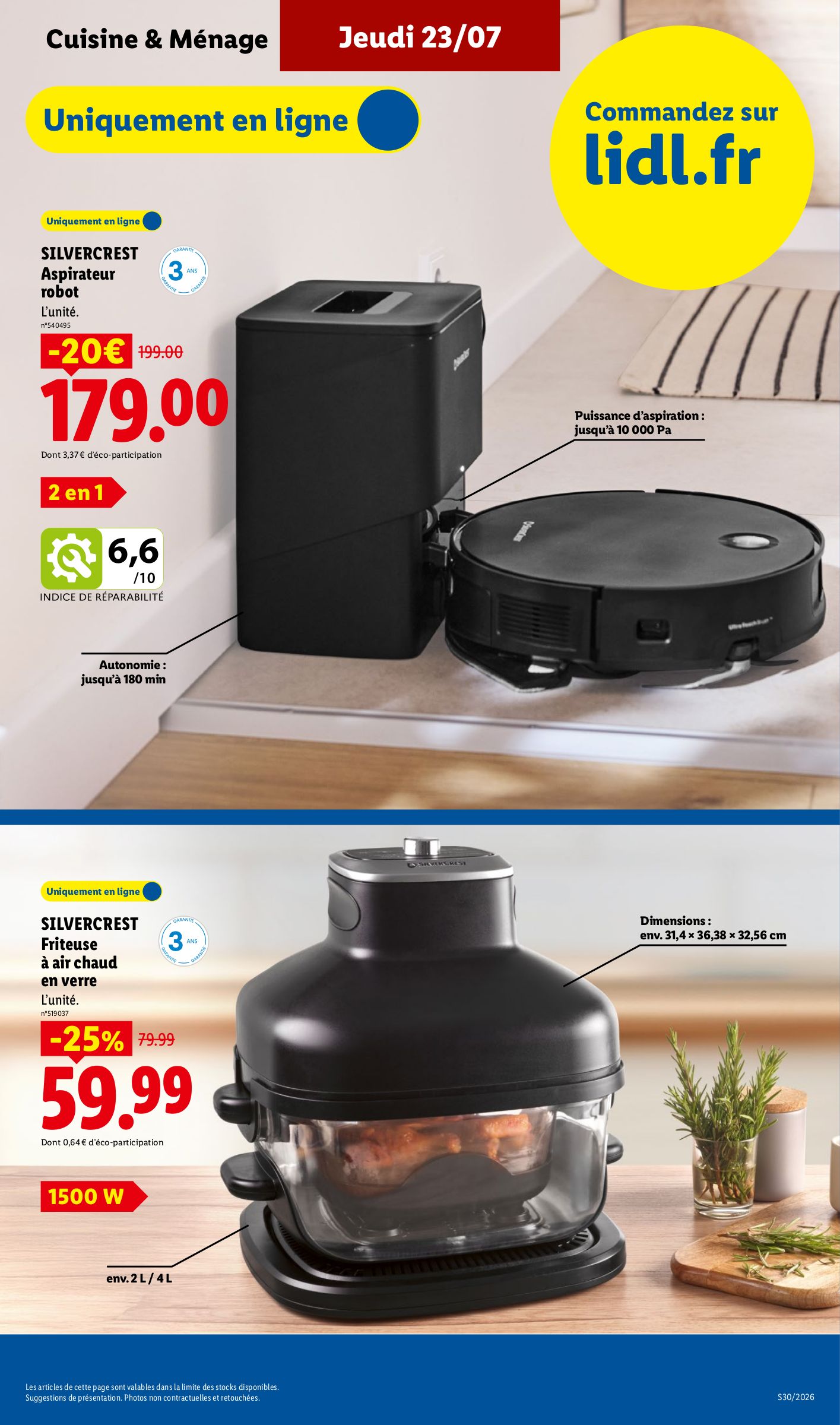 lidl - Current Lidl - Les Exclus Web de la semaine leaflet valid from du lundi 20/07/2026 to de jeudi 23/07/2026 - page: 11