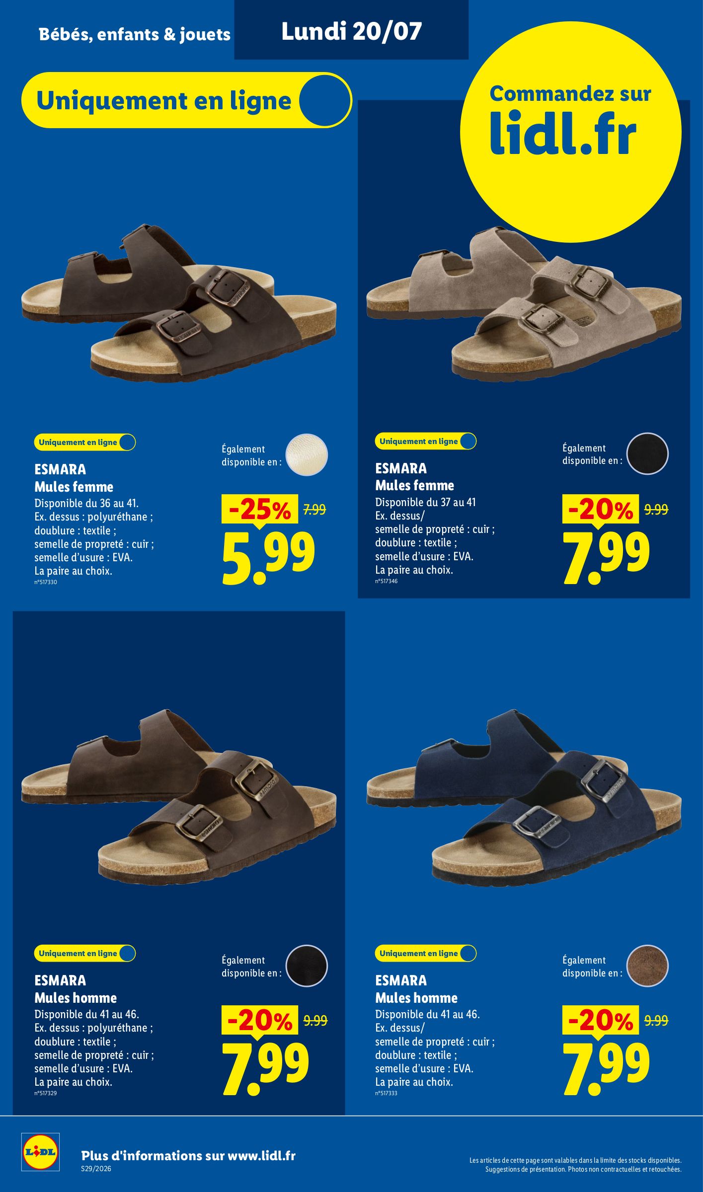 lidl - Current Lidl - Les Exclus Web de la semaine leaflet valid from du lundi 20/07/2026 to de jeudi 23/07/2026 - page: 6