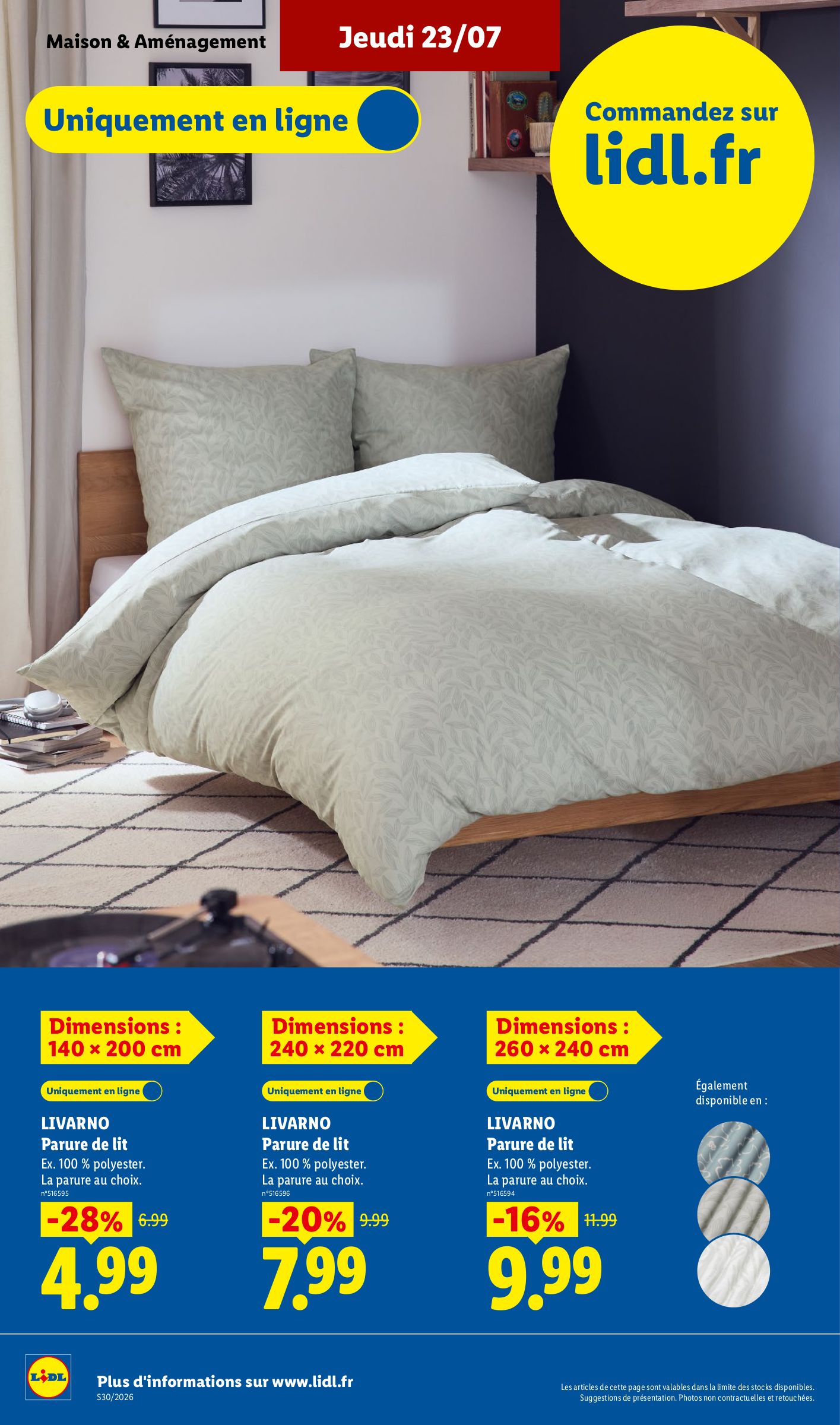 lidl - Current Lidl - Les Exclus Web de la semaine leaflet valid from du lundi 20/07/2026 to de jeudi 23/07/2026 - page: 12
