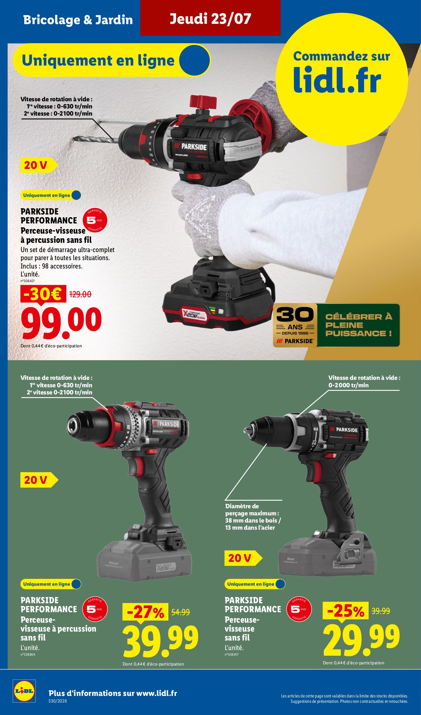 lidl - Current Lidl - Les Exclus Web de la semaine leaflet valid from du lundi 20/07/2026 to de jeudi 23/07/2026 - page: 8