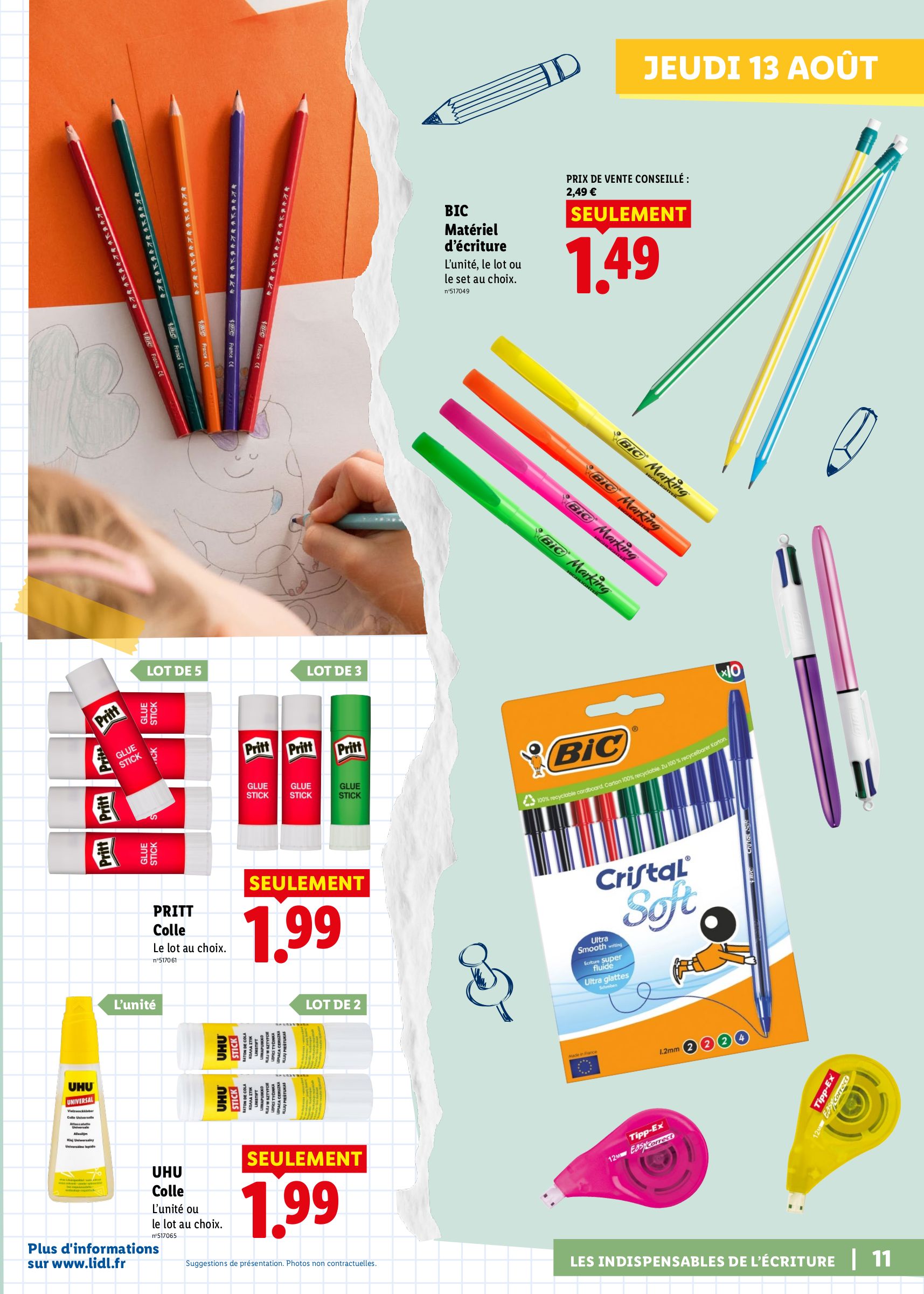 lidl - Flyer Lidl - Préparez la rentrée pour la semaine prochaine du de jeudi 13/08/2026 au du mercredi 26/08/2026 - page: 11