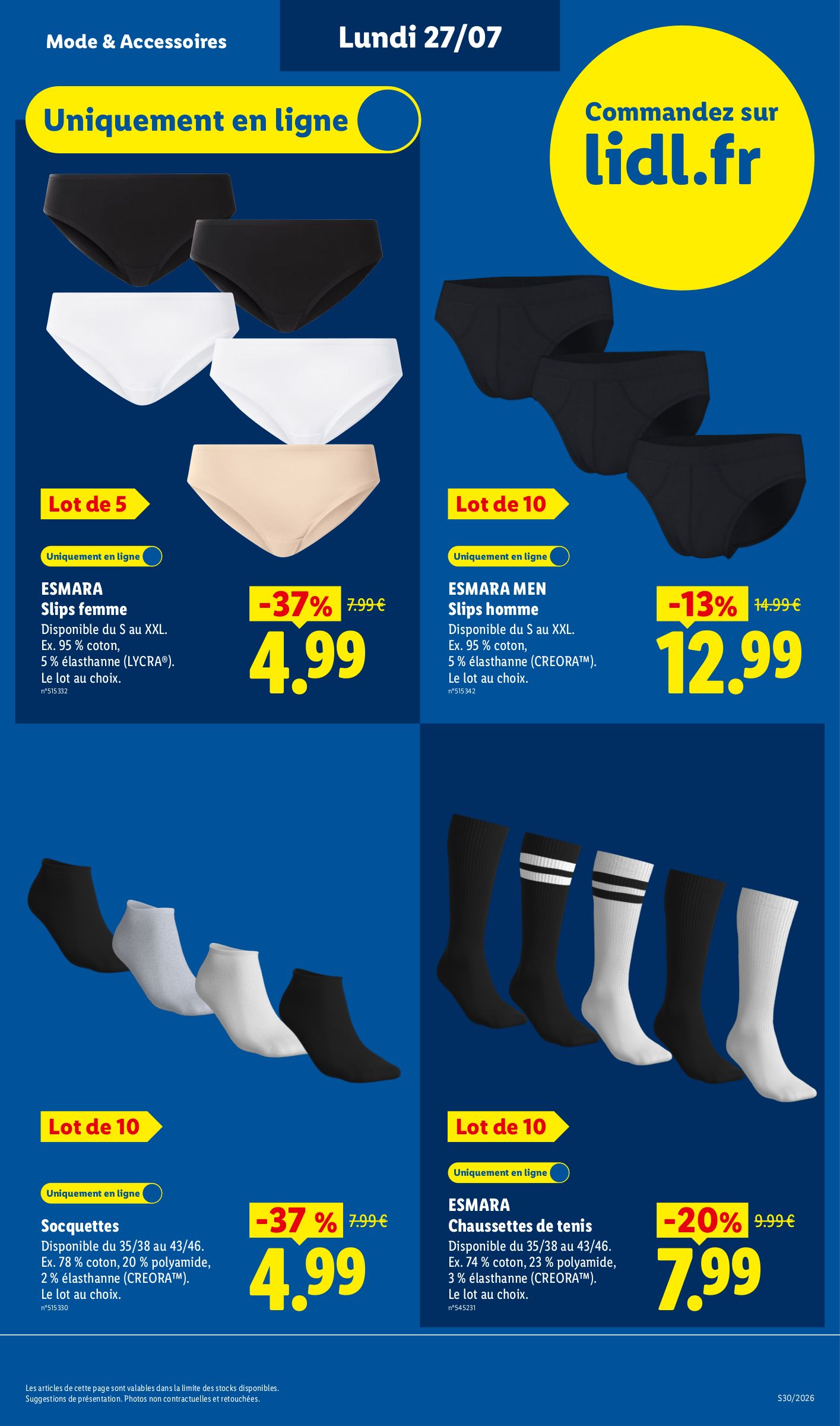 lidl - Current Lidl - Exclu Web leaflet valid from du lundi 27/07/2026 to de jeudi 30/07/2026 - page: 7