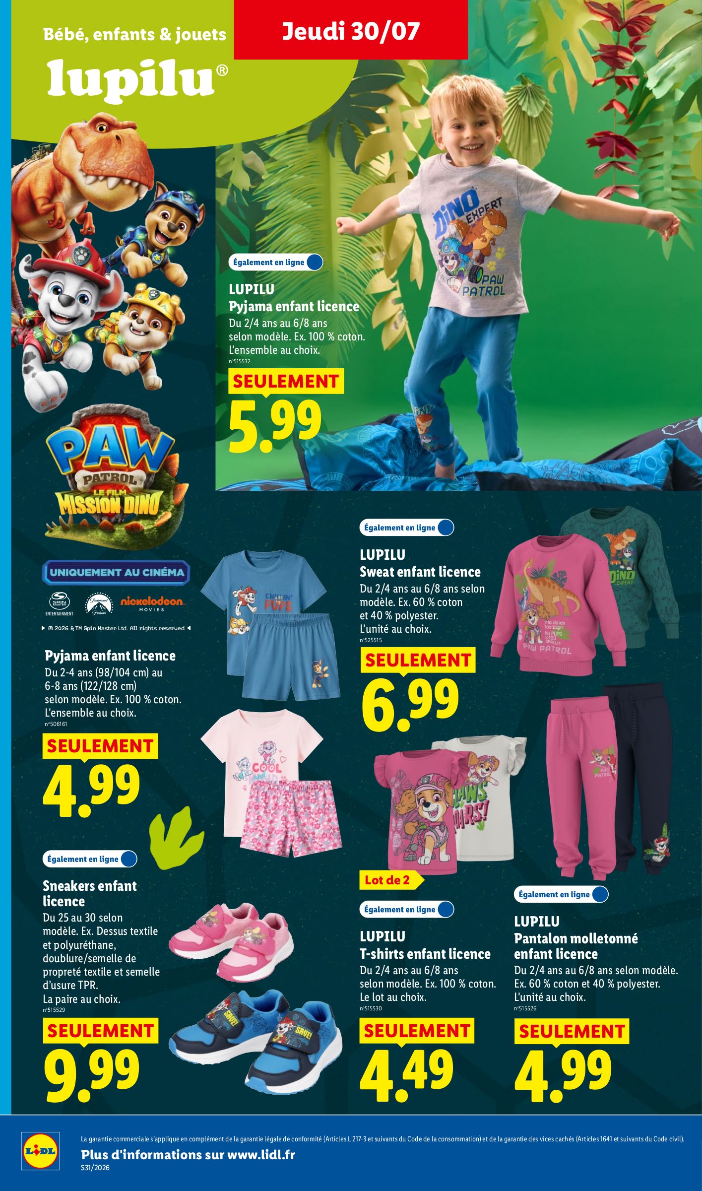 lidl - Current Lidl leaflet valid from de jeudi 30/07/2026 to du mercredi 05/08/2026 - page: 30