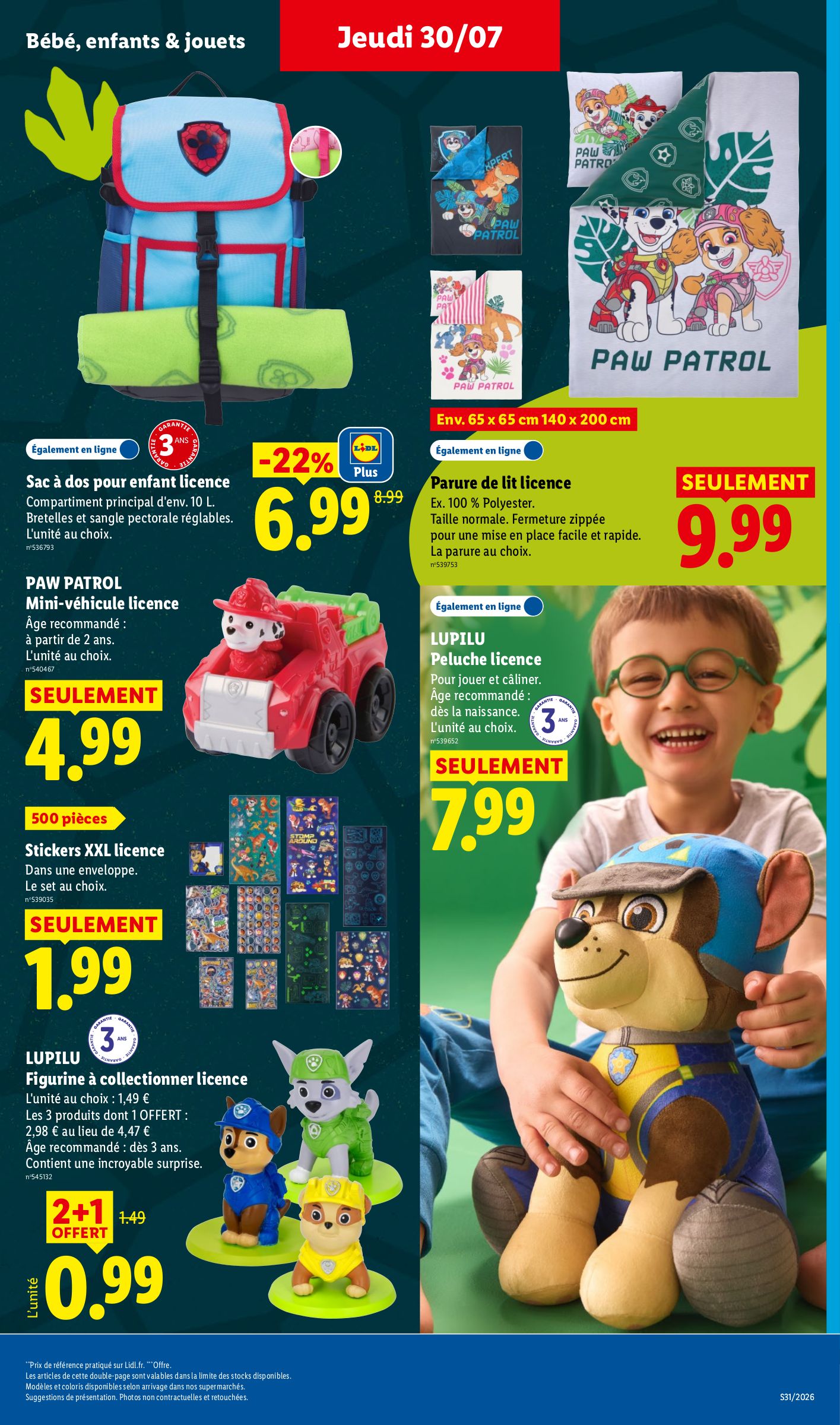 lidl - Current Lidl leaflet valid from de jeudi 30/07/2026 to du mercredi 05/08/2026 - page: 31