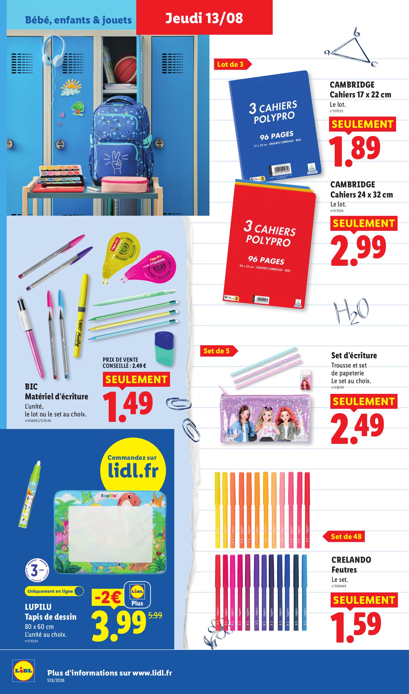 lidl - Flyer Lidl pour la semaine prochaine du de jeudi 13/08/2026 au du mercredi 19/08/2026 - page: 38