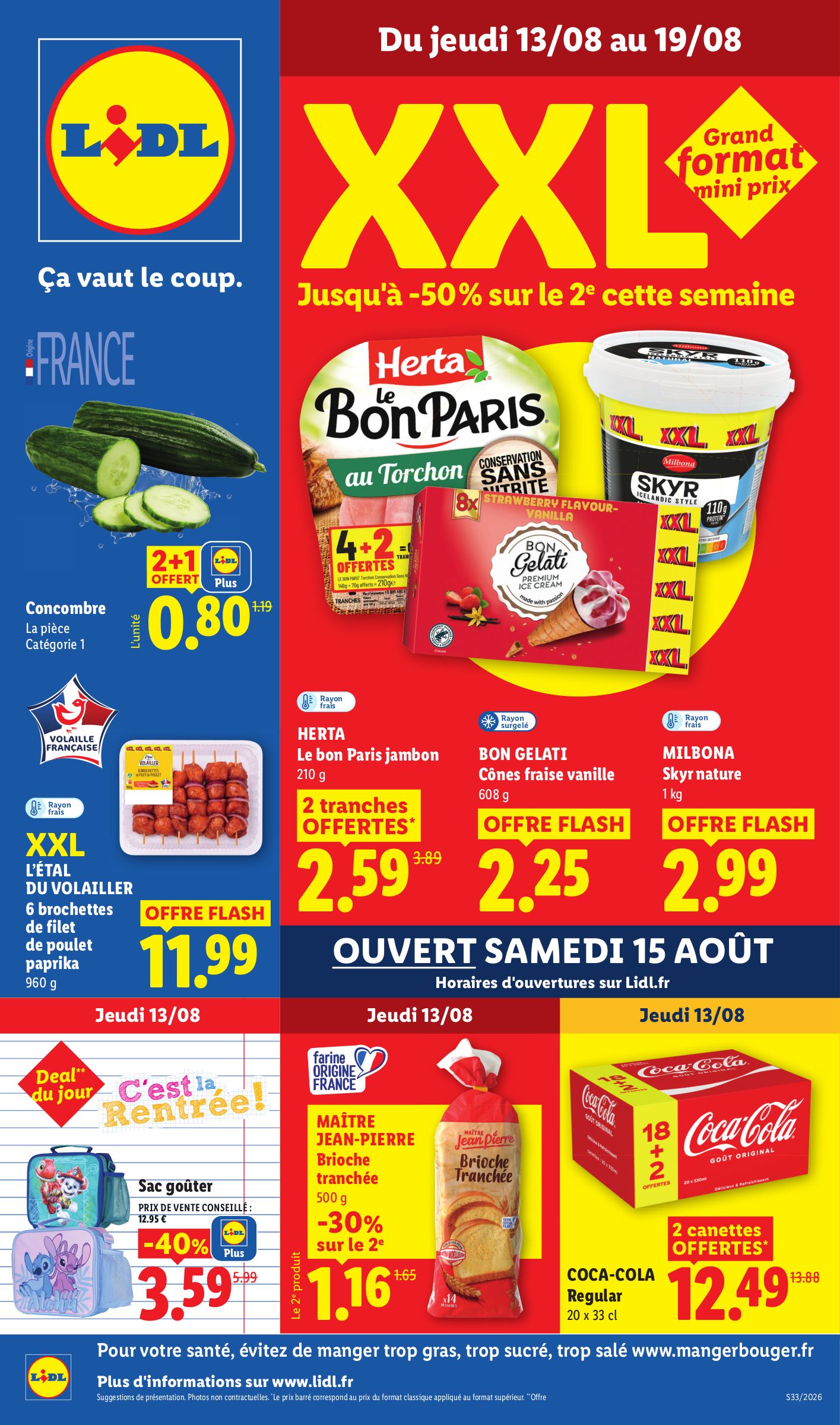 lidl - Flyer Lidl pour la semaine prochaine du de jeudi 13/08/2026 au du mercredi 19/08/2026