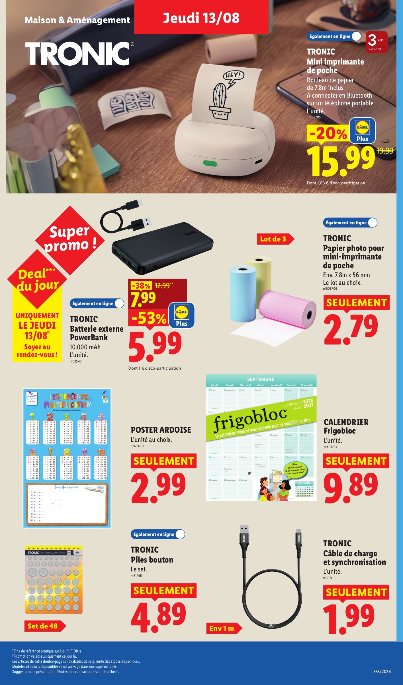 lidl - Flyer Lidl pour la semaine prochaine du de jeudi 13/08/2026 au du mercredi 19/08/2026 - page: 43