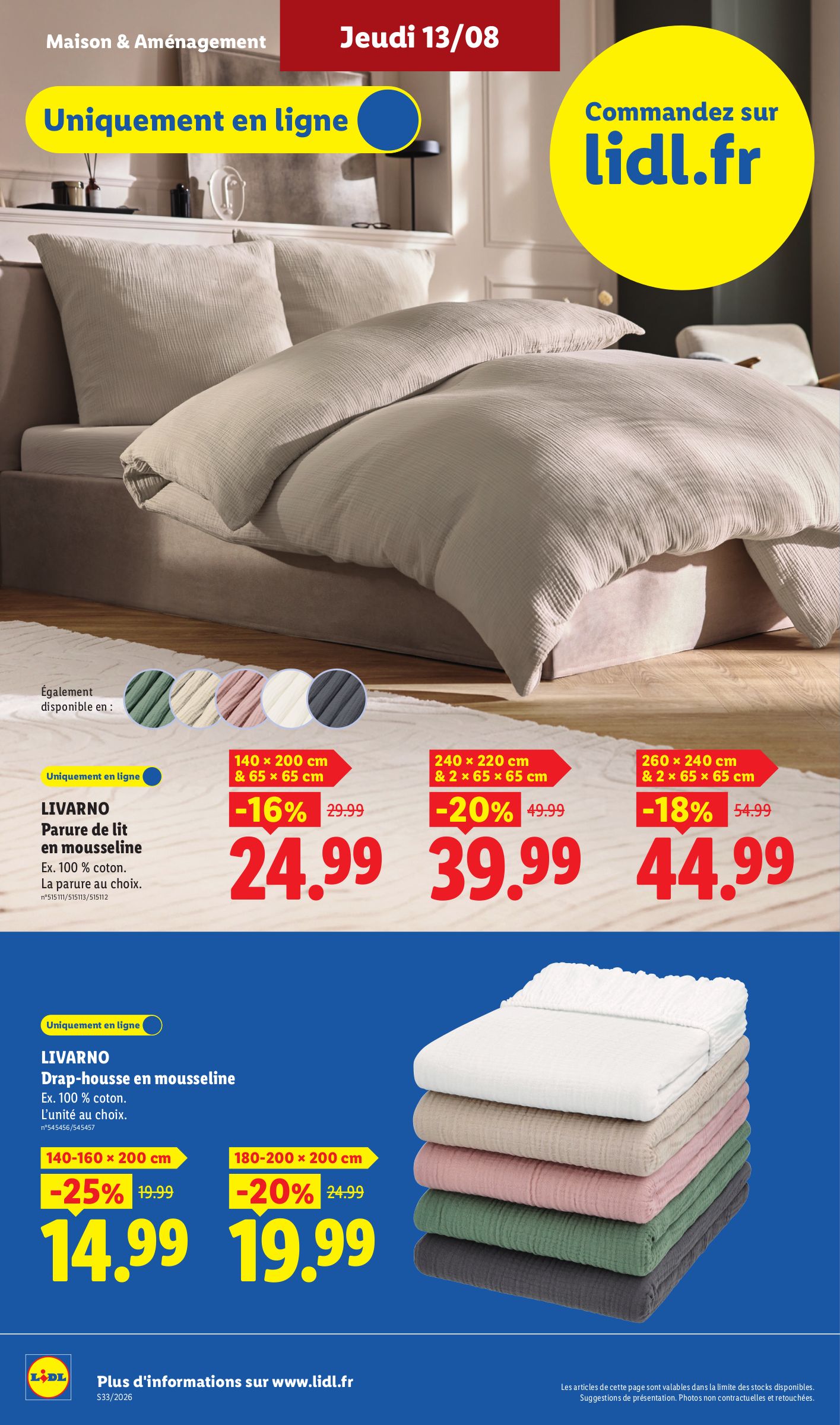 lidl - Flyer Lidl pour la semaine prochaine du de jeudi 13/08/2026 au du mercredi 19/08/2026 - page: 34