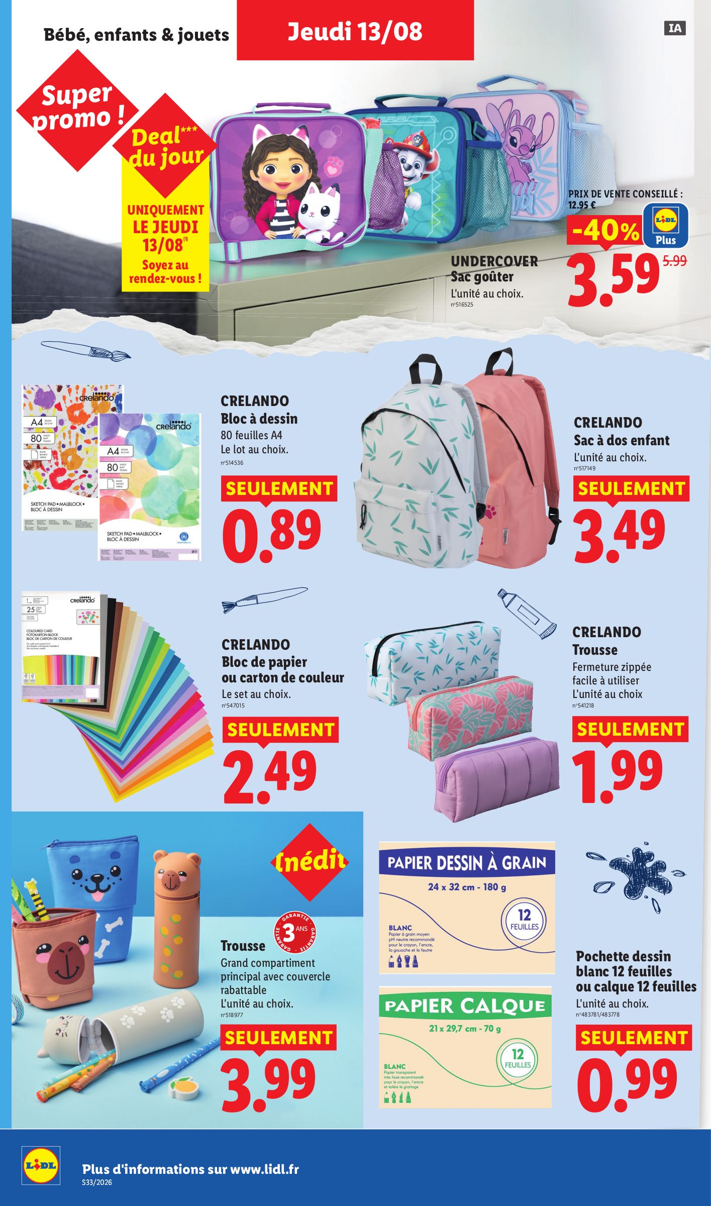 lidl - Flyer Lidl pour la semaine prochaine du de jeudi 13/08/2026 au du mercredi 19/08/2026 - page: 40