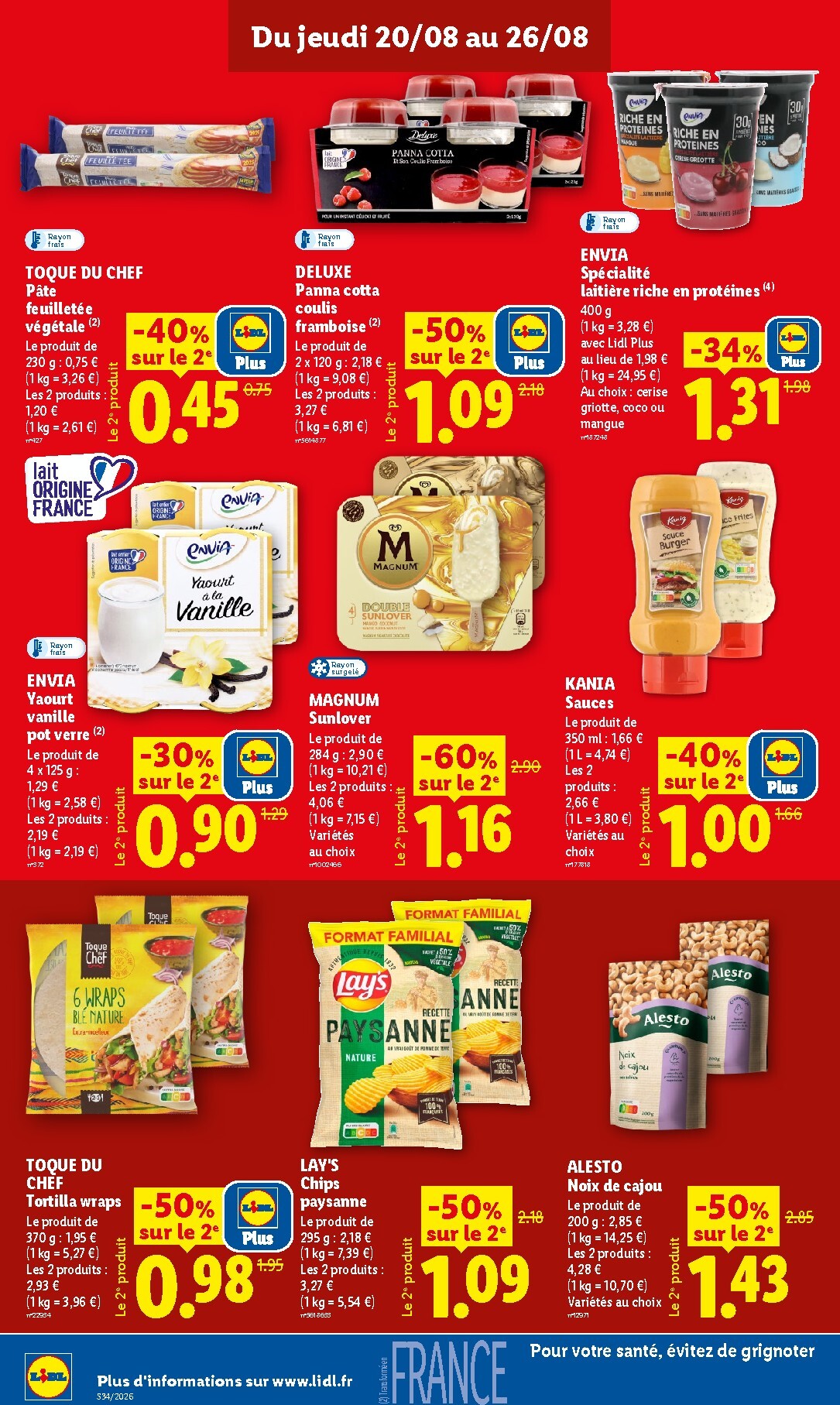 lidl - Flyer Lidl pour la semaine prochaine du de jeudi 20/08/2026 au du mercredi 26/08/2026 - page: 14