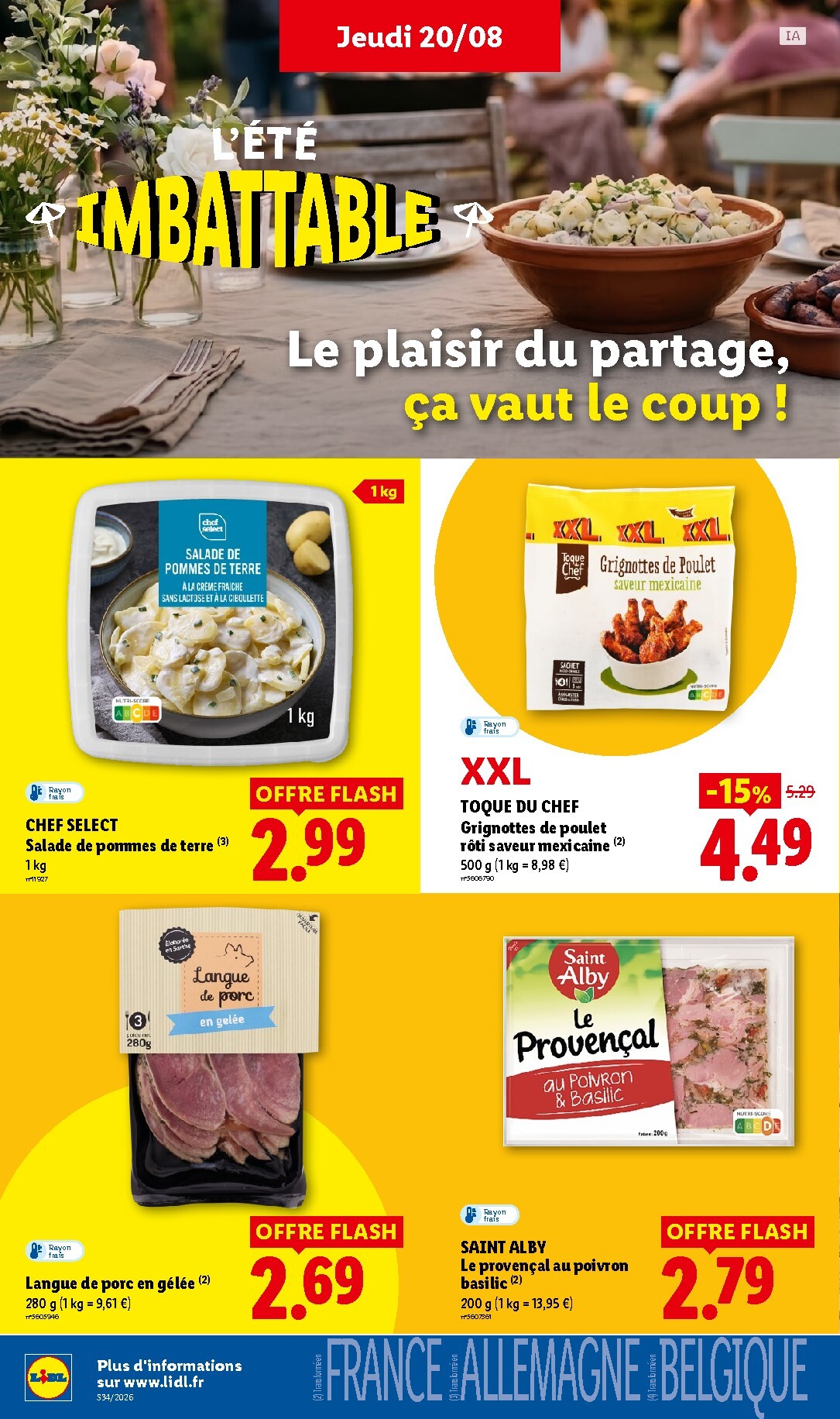 lidl - Flyer Lidl pour la semaine prochaine du de jeudi 20/08/2026 au du mercredi 26/08/2026 - page: 22