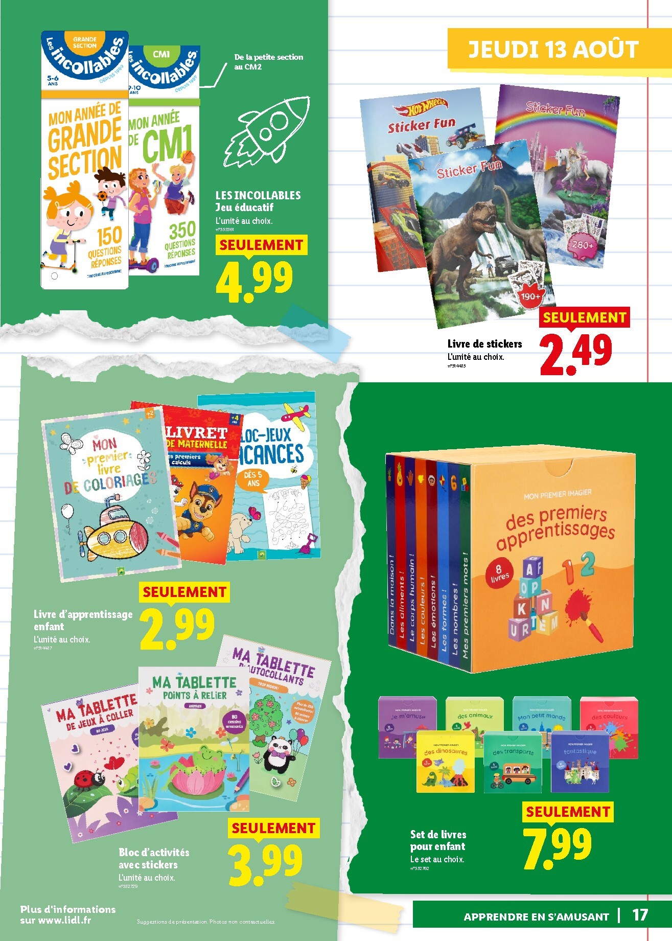 lidl - Flyer Lidl - Préparez la rentrée pour la semaine prochaine du de jeudi 13/08/2026 au de jeudi 20/08/2026 - page: 17